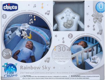 Chicco Spielbogen Regenbogen-Spielbogen für Kinderbett 2 In 1, mit Licht und Melodien, Neutral
