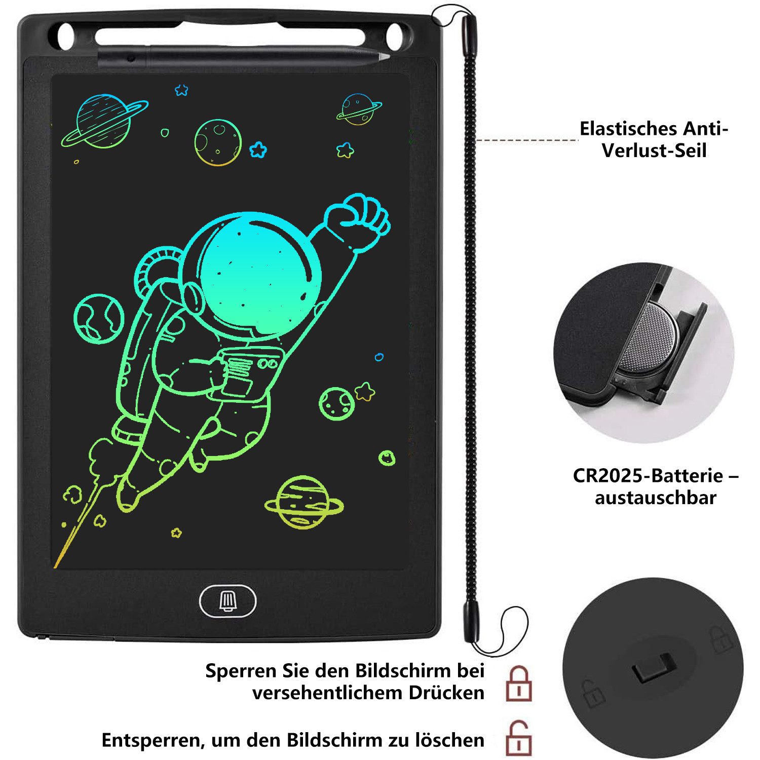 Comfy Mate Zaubertafel 1 Stück LCD Schreibtafel 12 Zoll Kinder Maltafel Dra günstig online kaufen