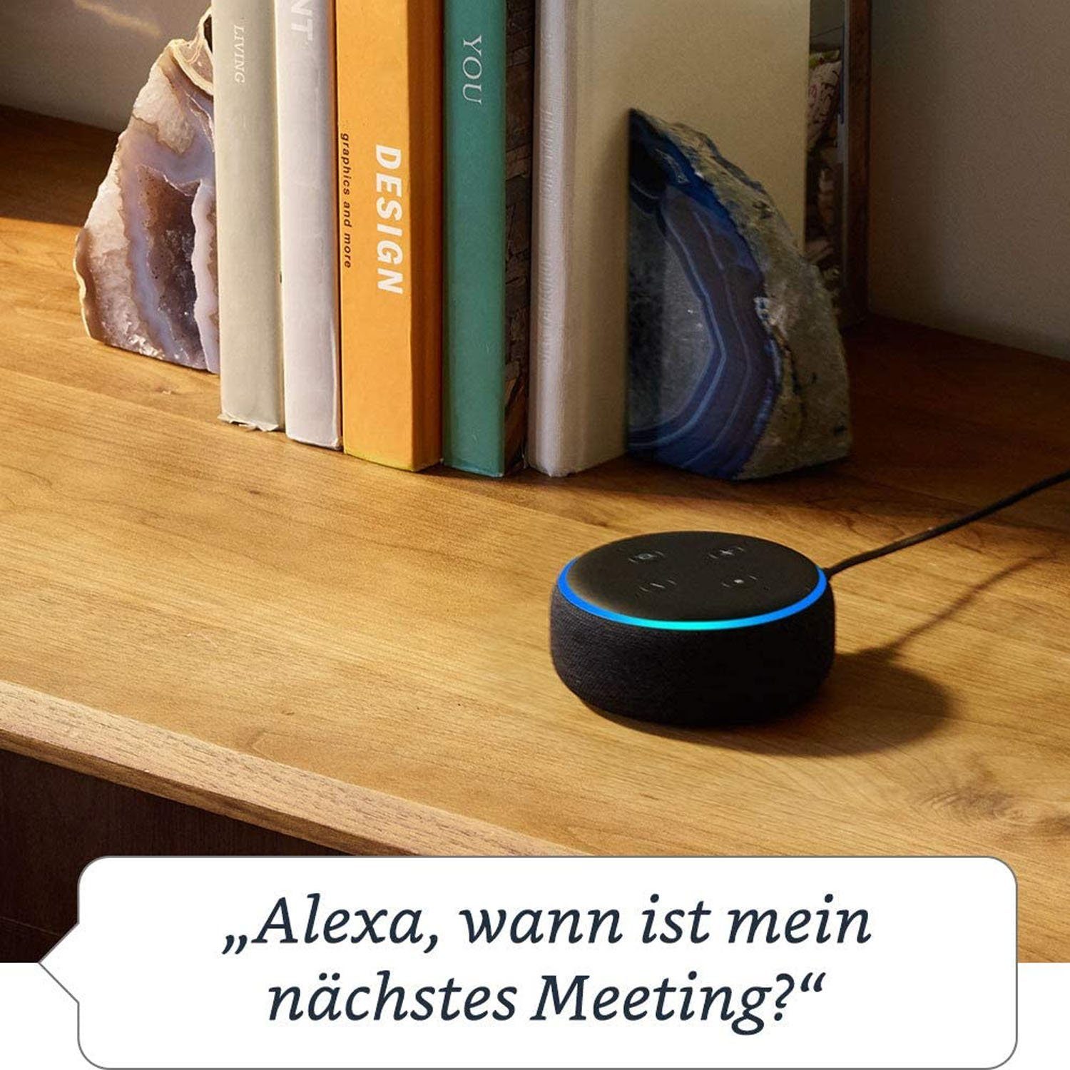 zggzerg Echo Dot (3. Gen) Intelligenter Lautsprecher mit Alexa, Anthrazit  Stoff Audio-System online kaufen | OTTO