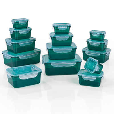 GOURMETmaxx Frischhaltedose »Vorratsdose Lunchbox klick- it auslaufsicher«, (14er Set, 28-tlg), geeignet für Spülmaschine, Gefrierschrank und Mikrowelle, stapelbar