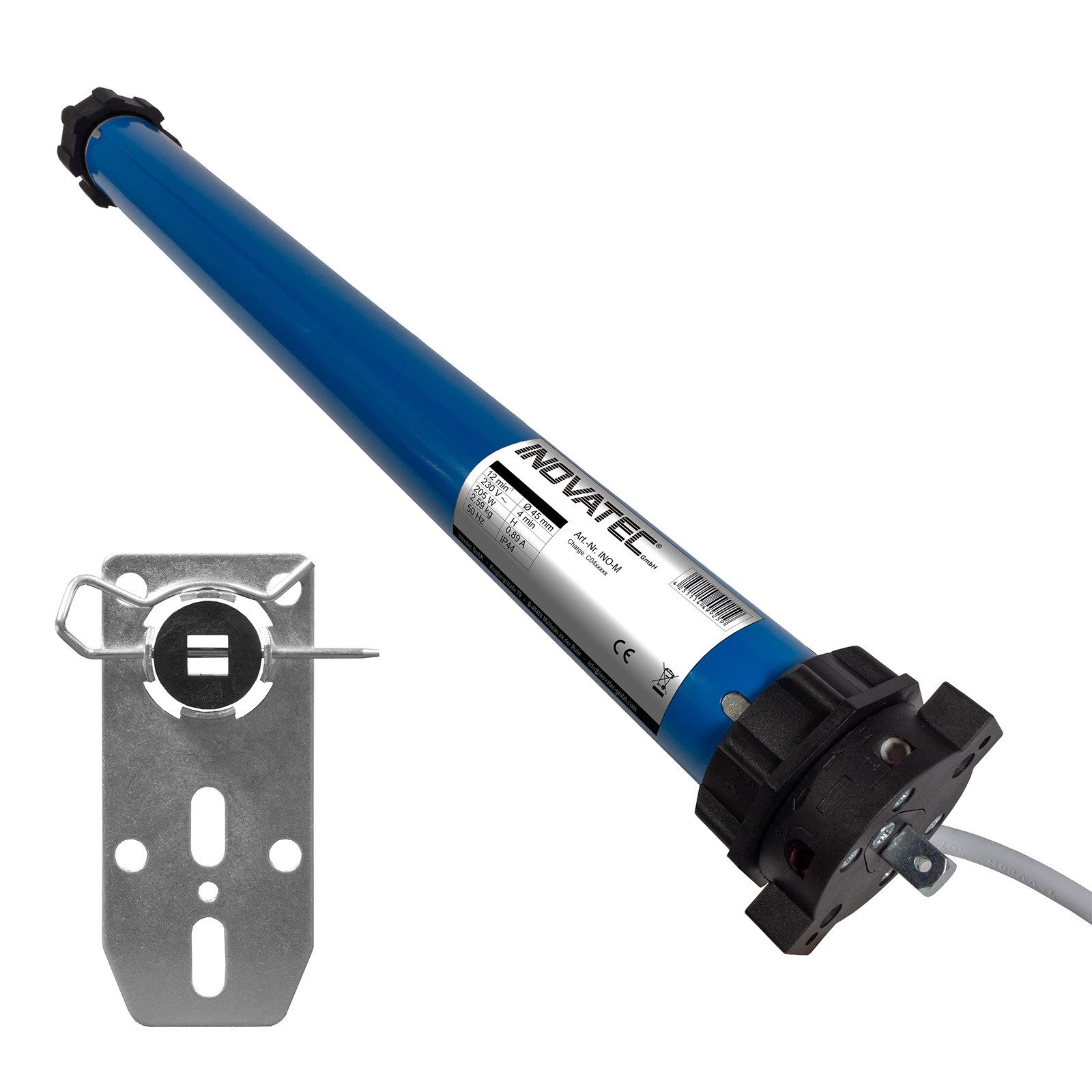 Inovatec Rollladenmotor Rollladenmotor Set INO-M-6010 mit höhenverstellbarem Abrolllager