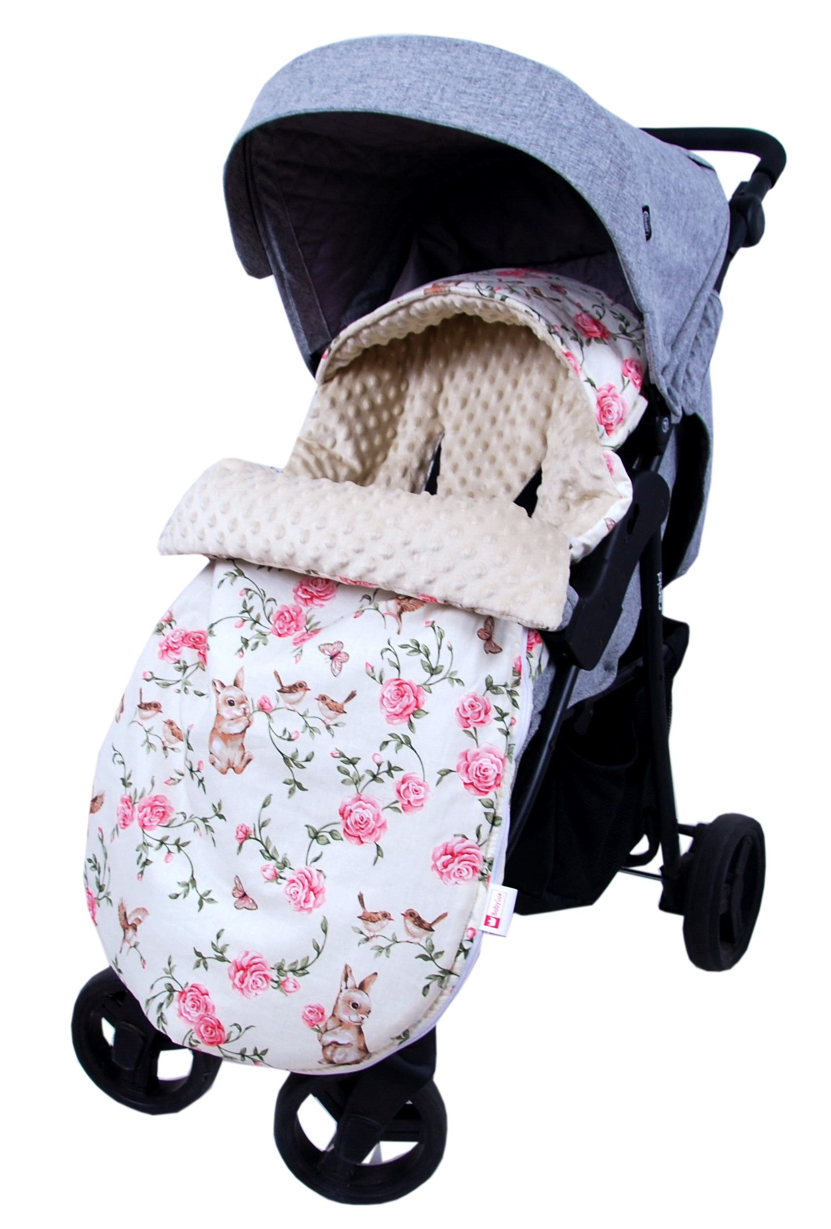 BabyLux Fußsack Sommerfußsack 90cm für Babyschale, Kinderwagen & Buggy Frühling Herbst