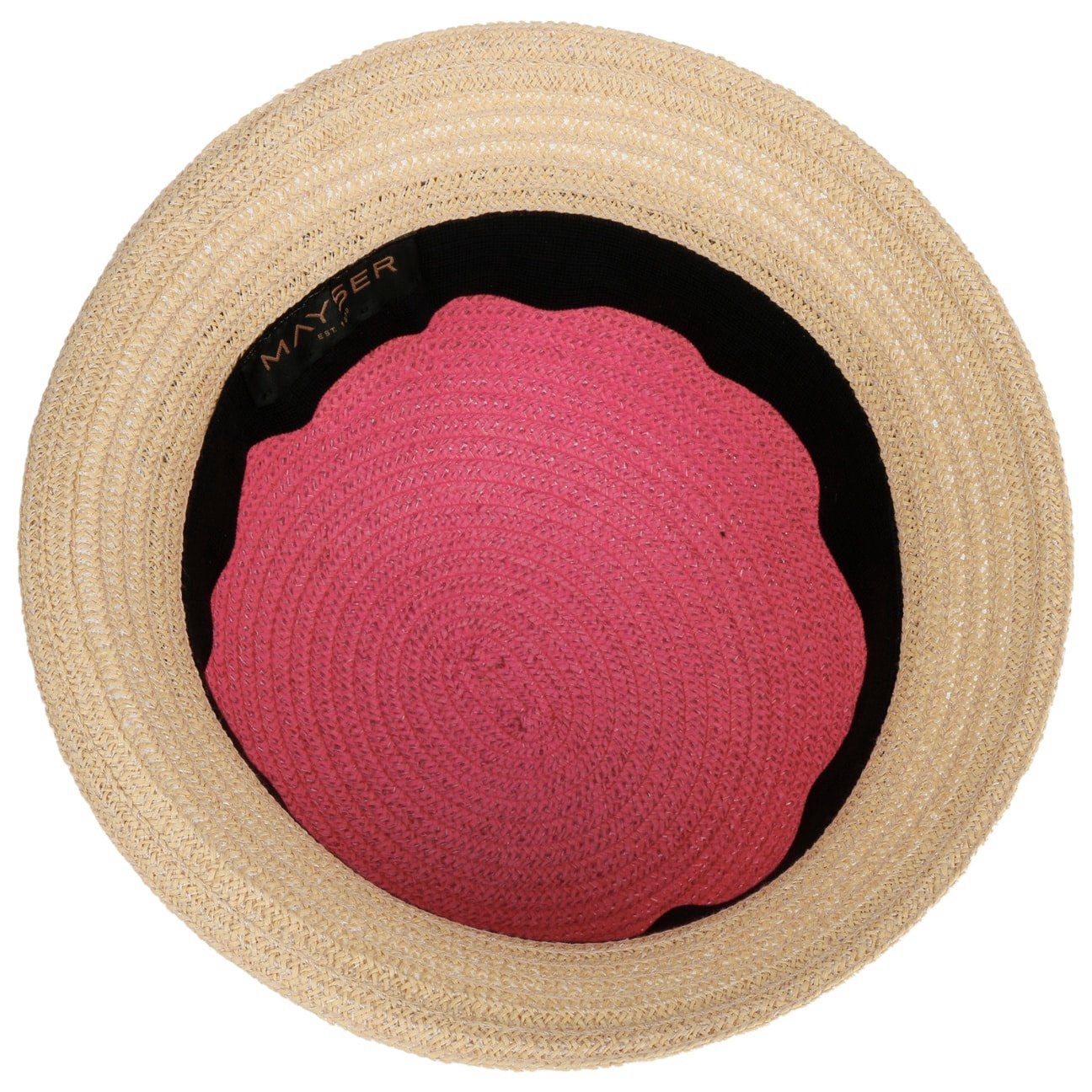 Mayser Sonnenhut pink mit Sonnenhut EU in the Ripsband, Made (1-St)