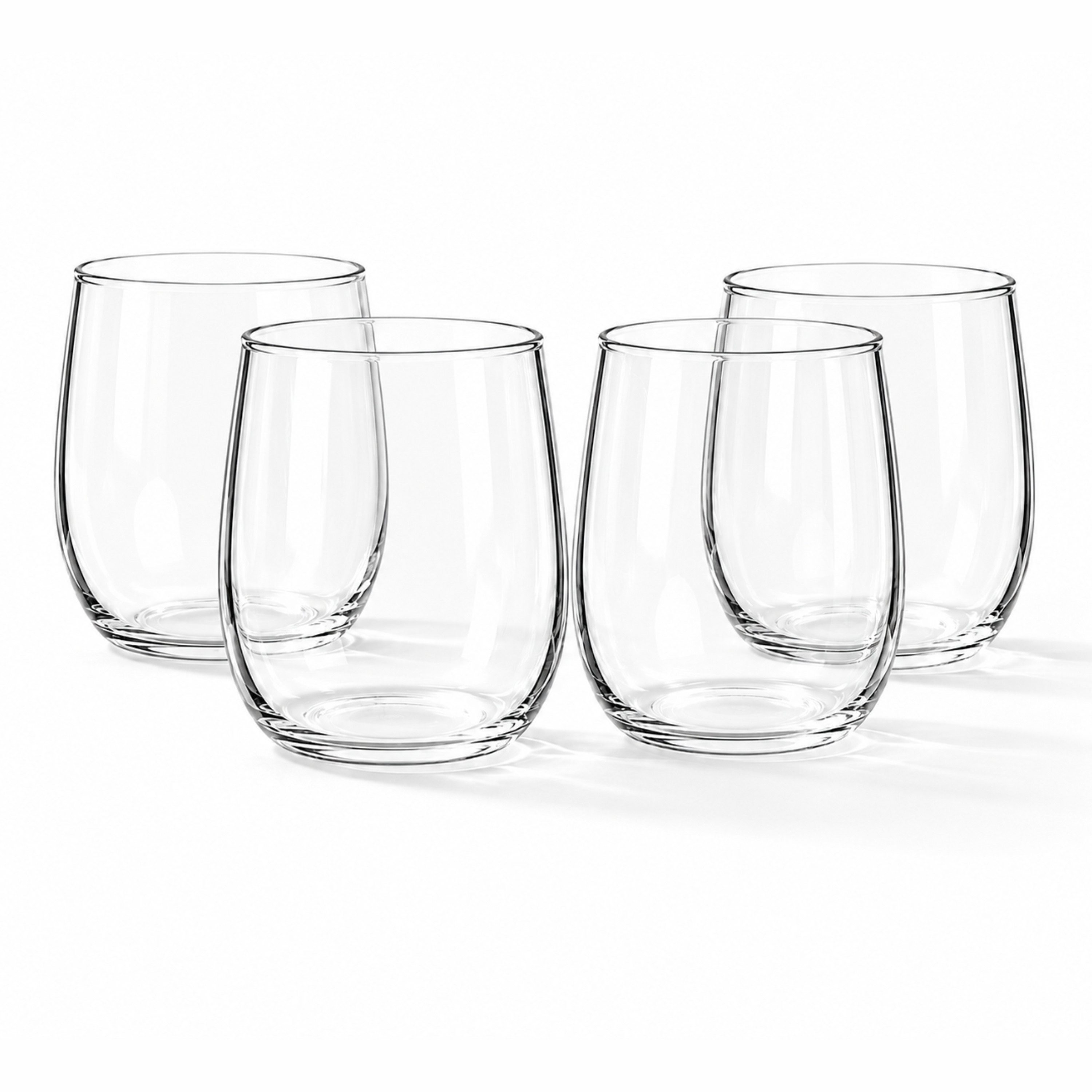 Zoha Glas Trinkgläser Set, Wasserglas BPA-frei, Wasser & Saft, spülmaschinenfest, 4-tlg., 4-teilig, 8-teilig, 12-teilig