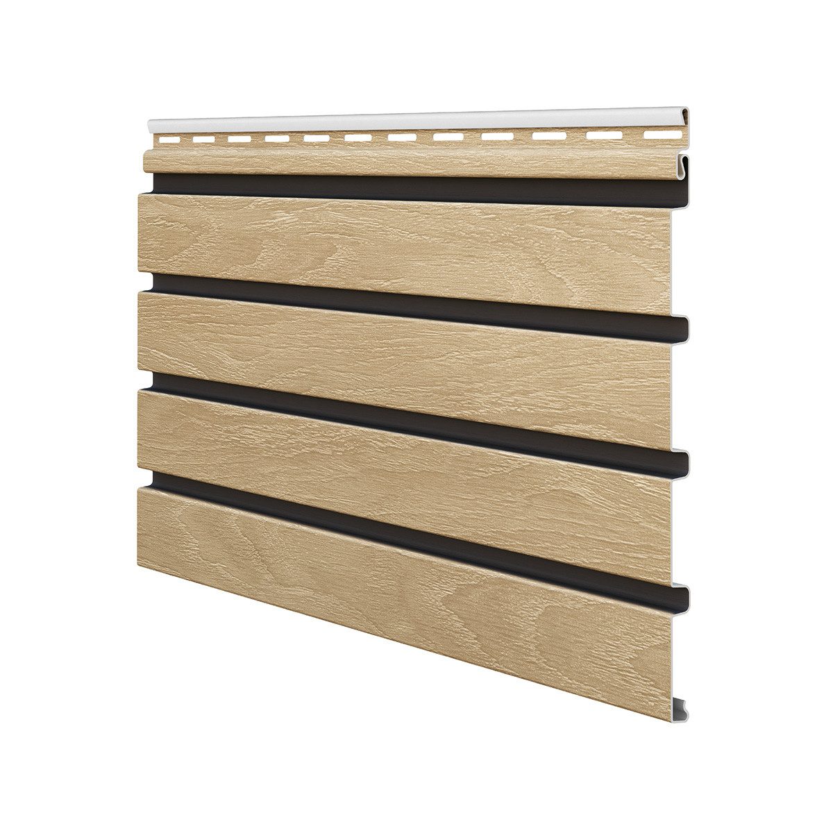 Vox Verkleidungspaneel Canadian Siding SXP-06 Max 3 Fronto V-Black 2,95 m St. 0,74 qm eiche, BxL: 28,5x295 cm, 0,963 qm, (Stückweise 1 Paneel, 0,963 qm) MAX3 besonders stoßfest, pflegeleicht, abwaschbar, Leichtgewicht