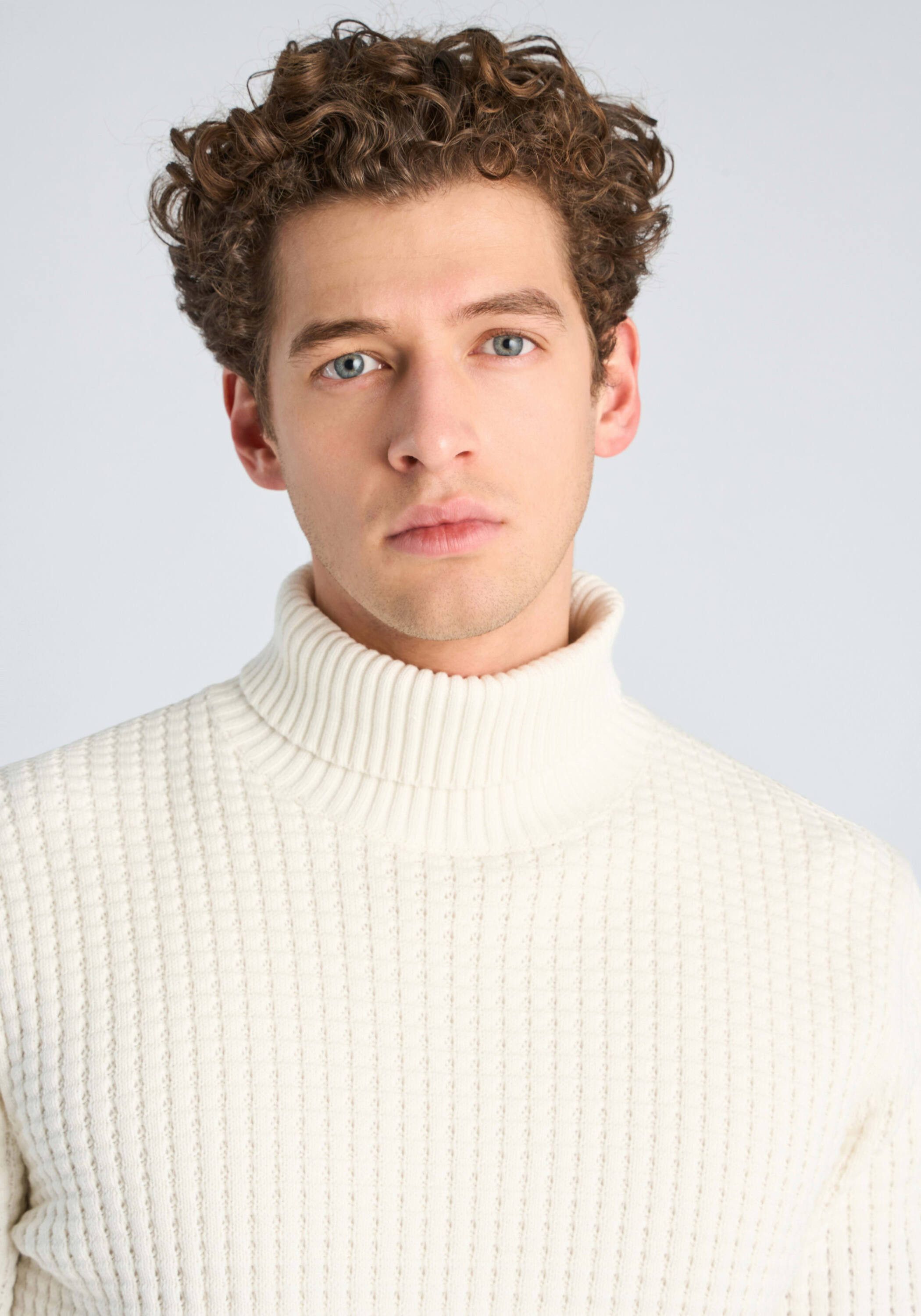 LINDBERGH Rollkragenpullover Rollkragenpulli Relaxed Fit