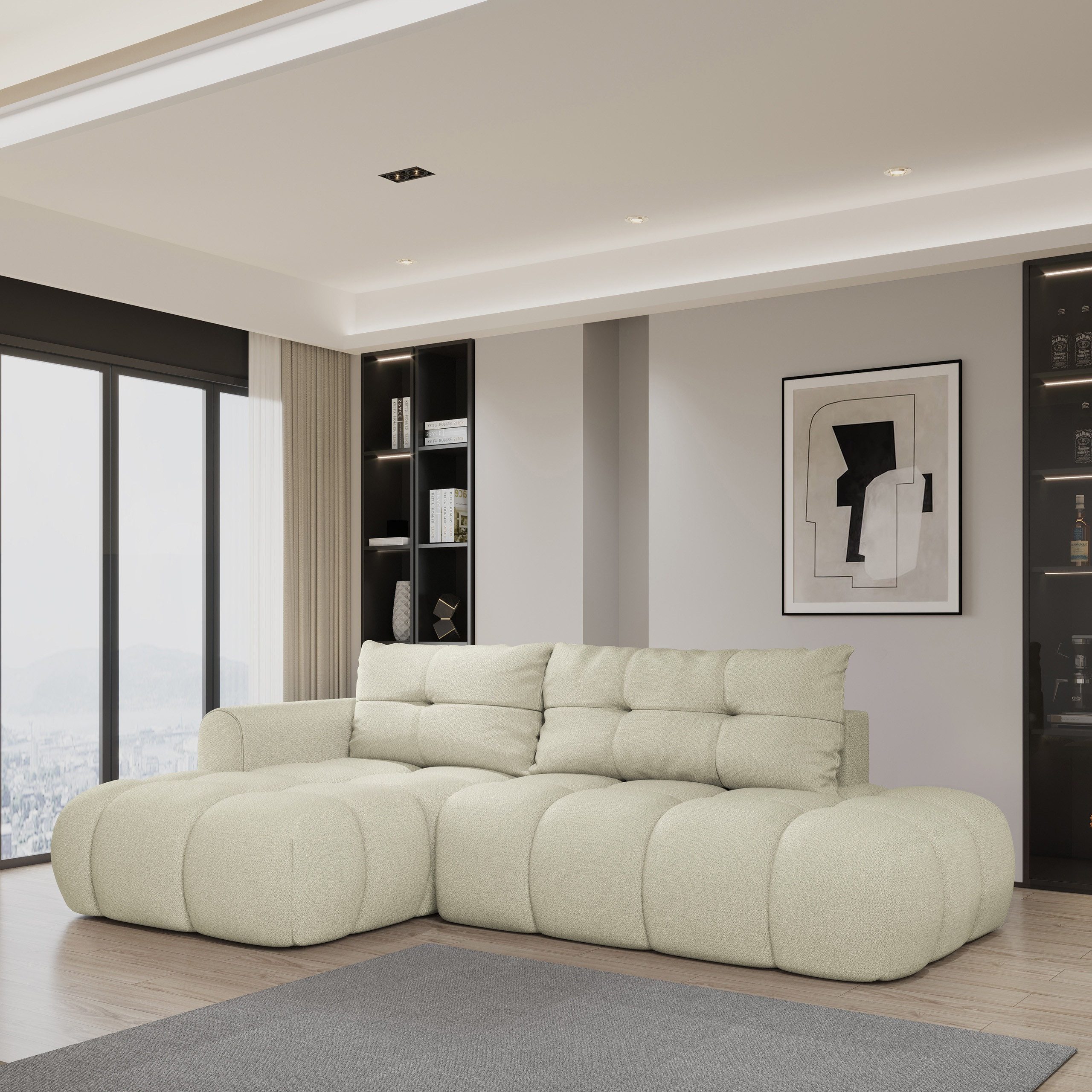 Masseno Ecksofa FLUMA mit Schlaffunktion L-Form, günstig online kaufen