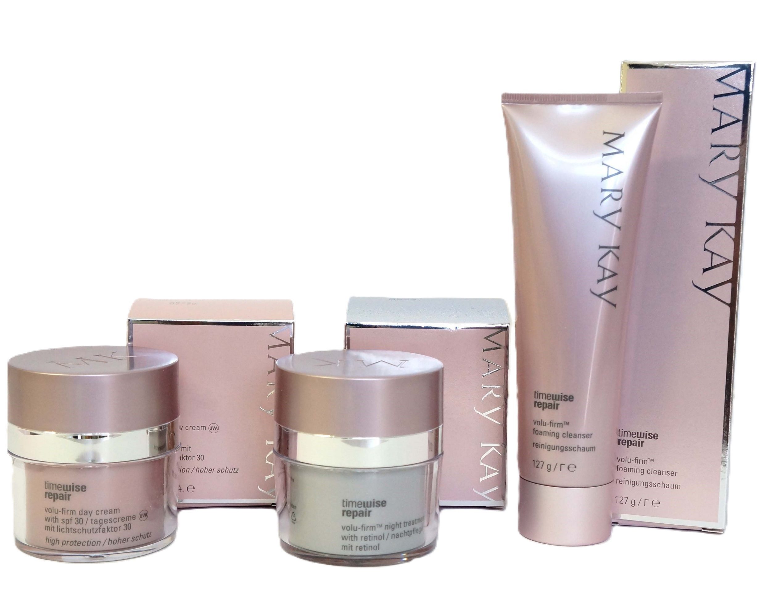MARY KAY Gesichtspflege Volu Firm Geschenkset Day -Night -Foaming Cleanser 127g mehr