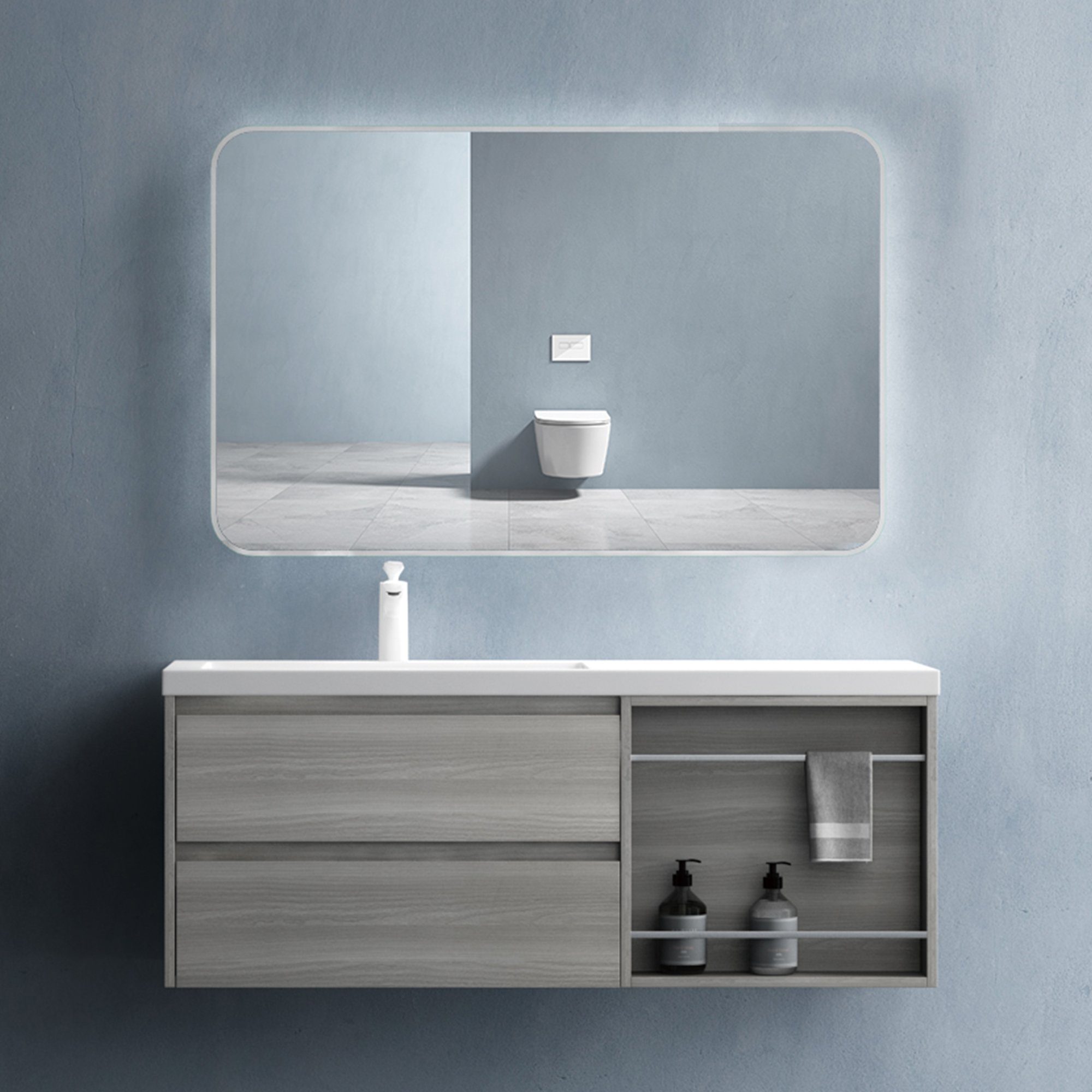 doporro Badmöbel-Set Design Badmöbel Waschplatz Badmöbel-Set günstig online kaufen