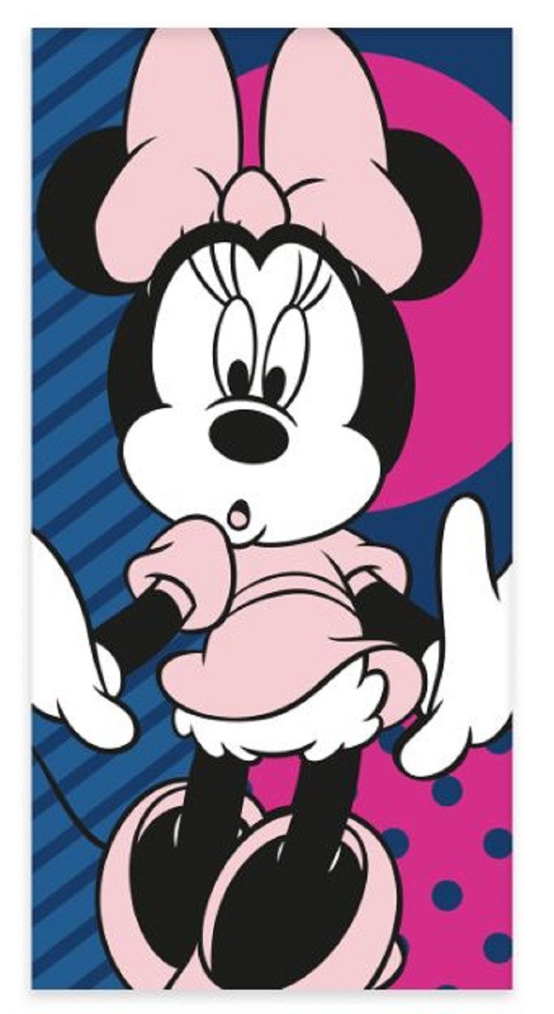BrandMac Handtücher Disney Minnie Mouse Duschtuch Badetuch 60 x 120 cm