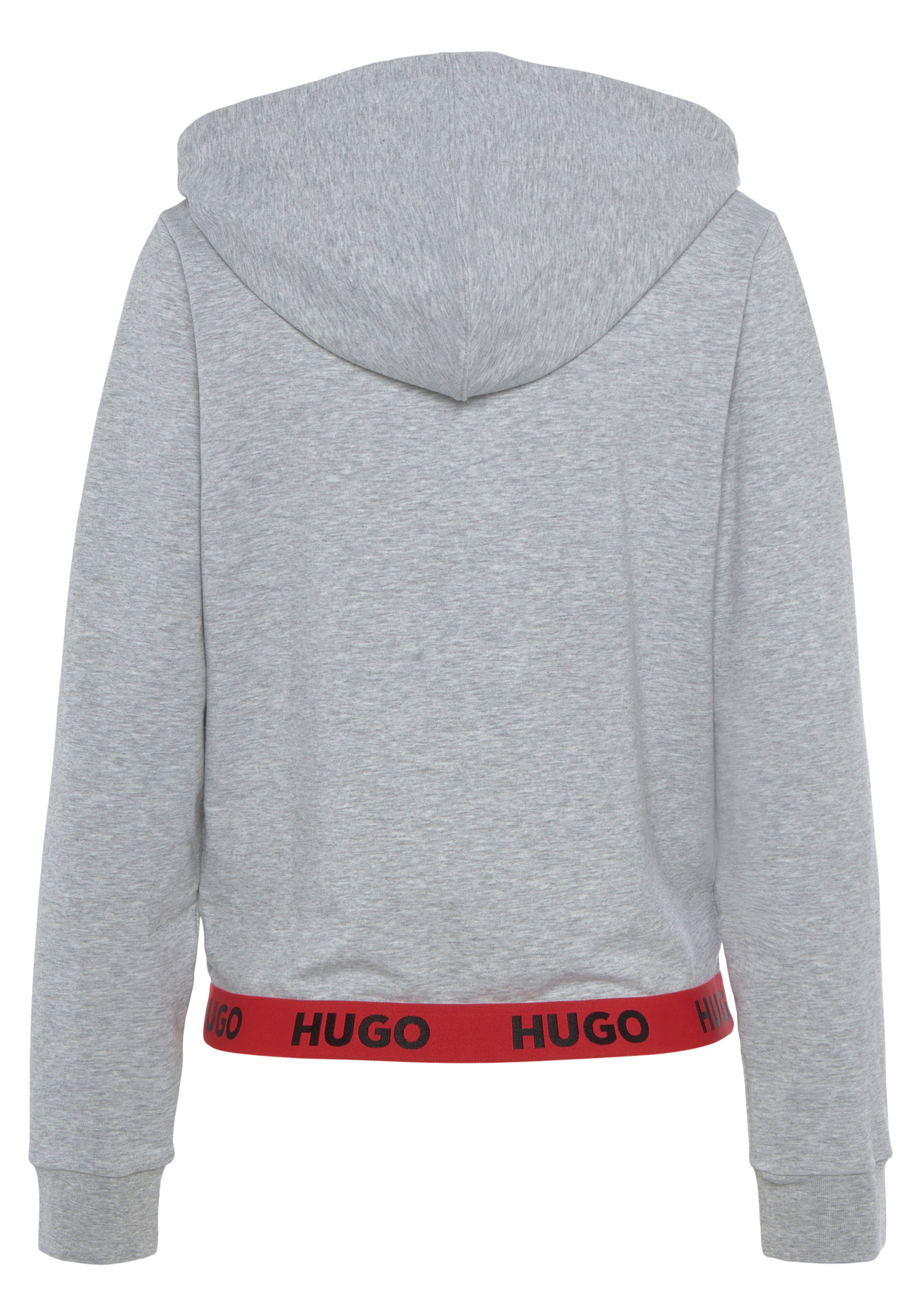 HUGO Kapuzensweatjacke SPORTY Medium Grey036 Logo-Schriftzug Hugo mit 01 LOGO_JACKET 10249156