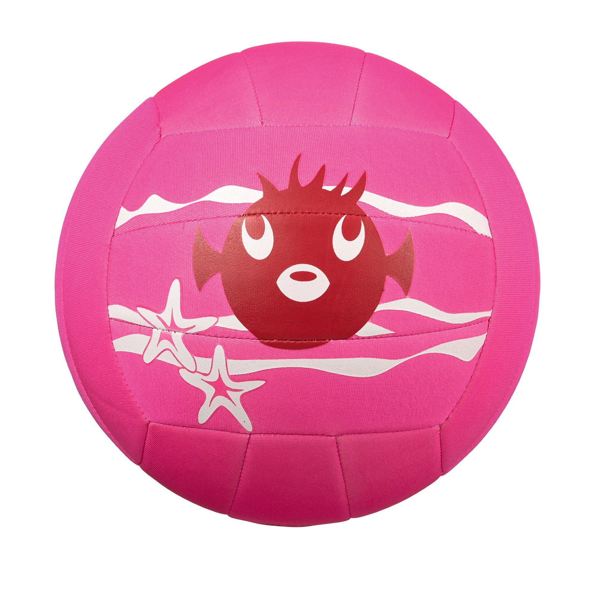 21cm Beermann Ball pink BECO Spielball Beco SEALIFE Neopren Beach