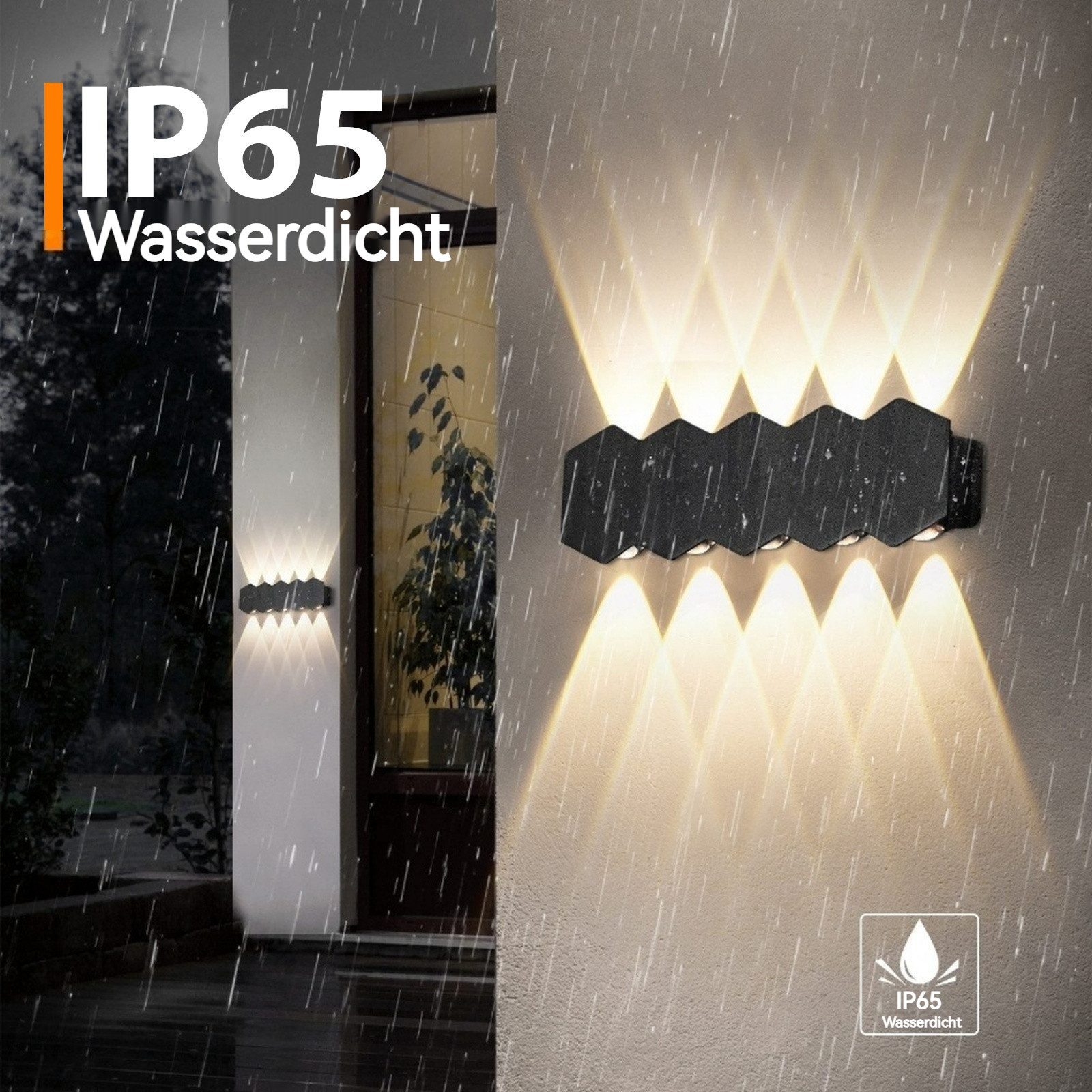 BlingBin LED Außen-Wandleuchte Aluminium Wandlampe Up günstig online kaufen