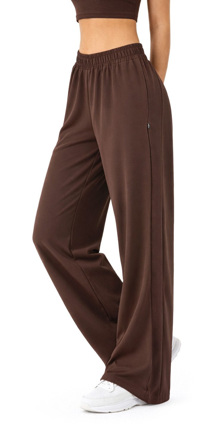 Smilodox Jogginghose Jora, Loose Fit Damen, Trainingshose mit High-Waist & Wide-Leg weiches Material, weites Bein, Baggy Fit, Gym & Homewear