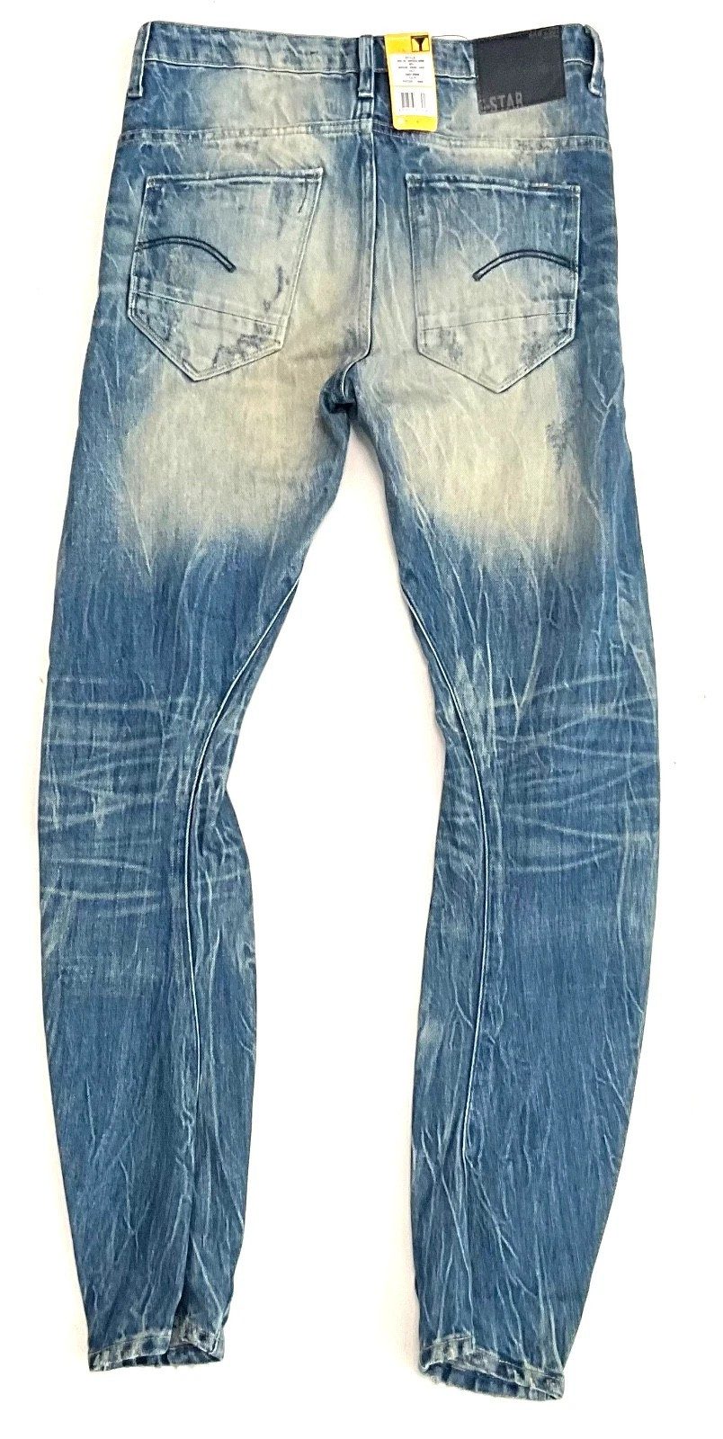 G-STAR Tapered-fit-Jeans G-Star Damen Jeans, G-Star Raw ARC C3D Tapered Fit Damen Jeans Distressed, Tapered, Acid Wäsche