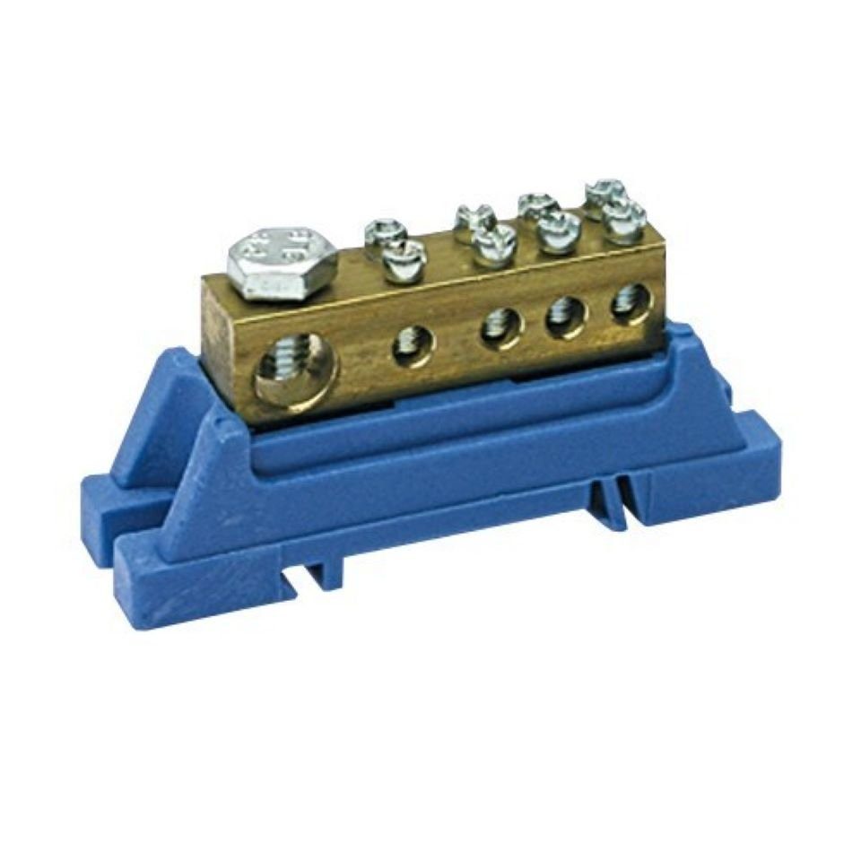 Elektro-Plast Klemmen PE-Klemme blau für Hutschiene, (1-St)