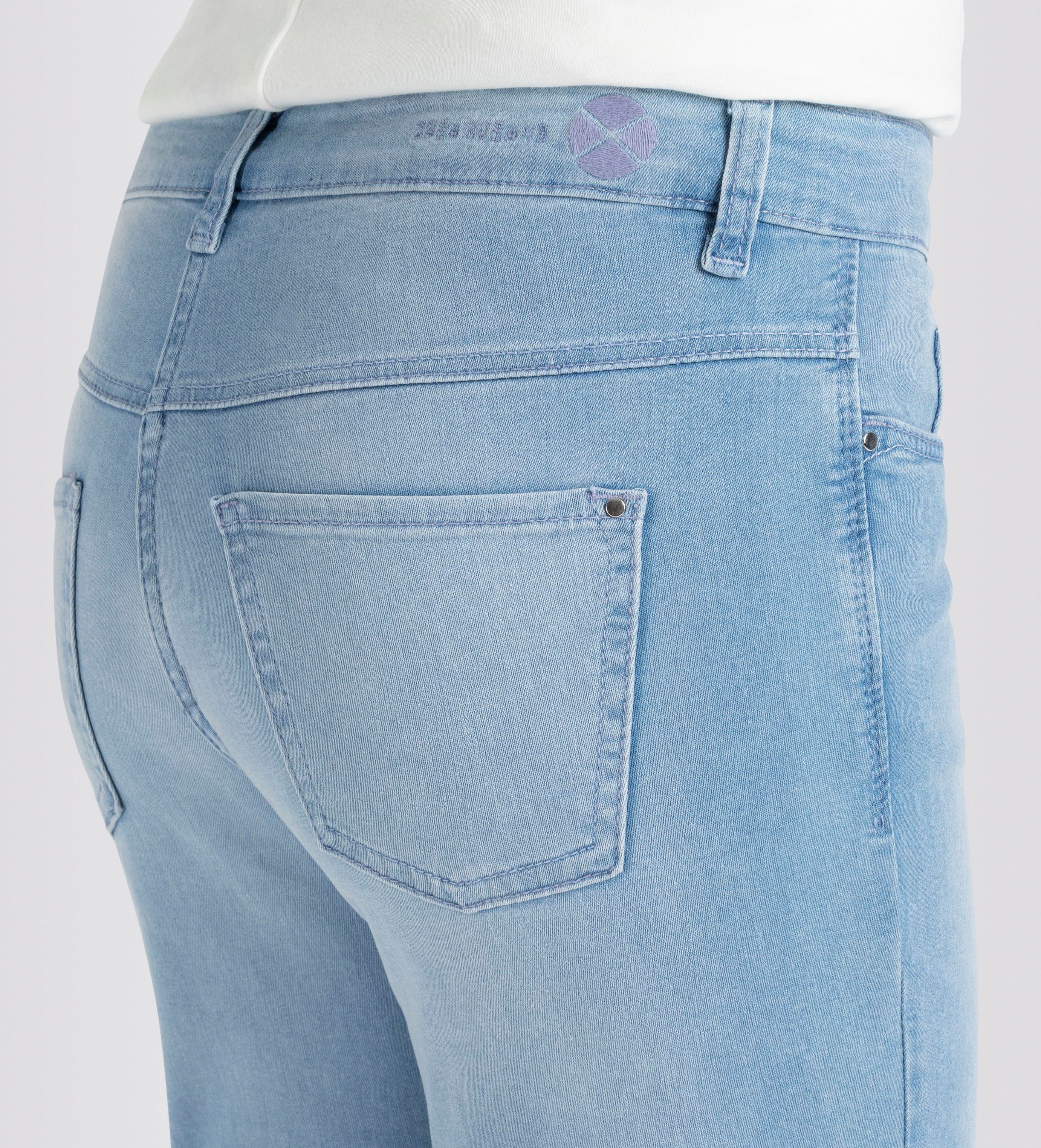 Stretch-Jeans für Sitz perfekten mit bleached Dream light MAC Stretch blue den