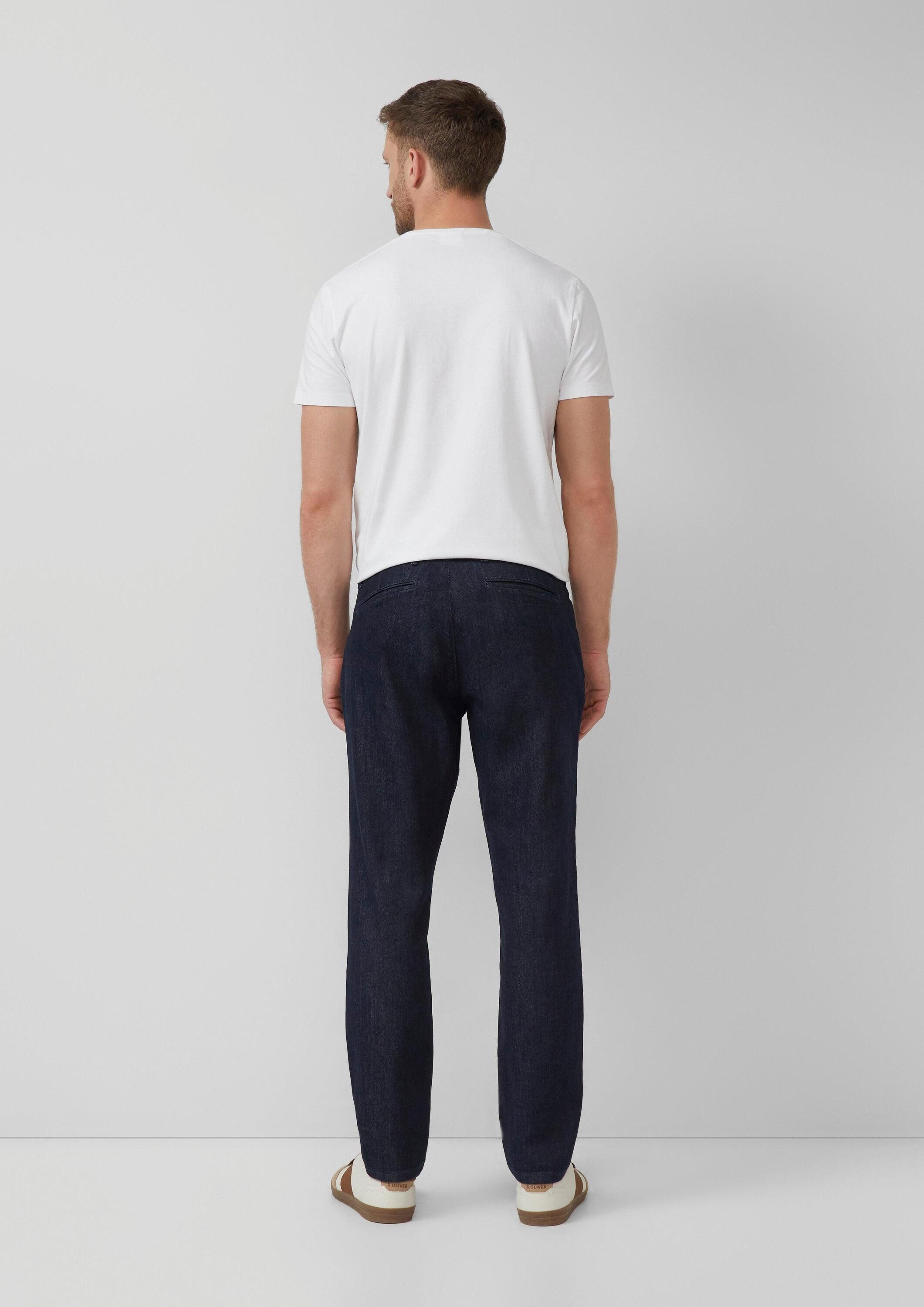 s.Oliver Regular-fit-Jeans Jeans-Hose Chinohose aus Denim