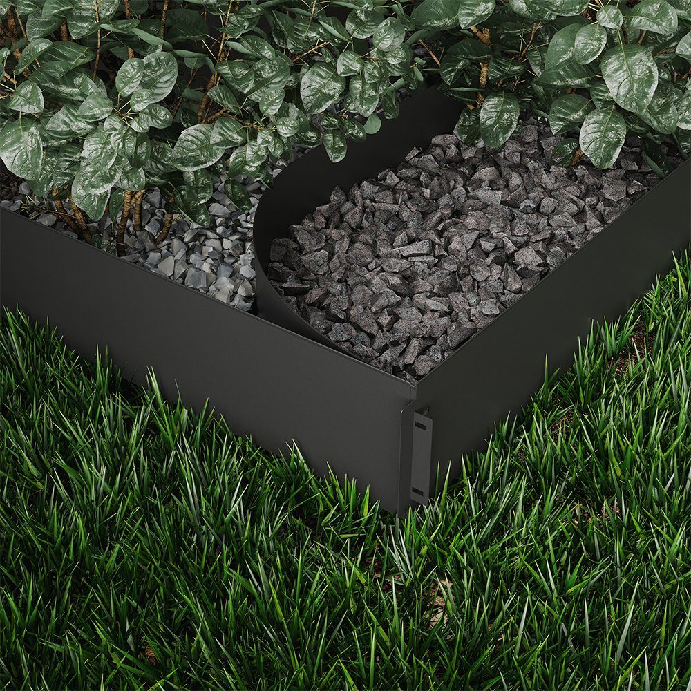 OK-Living Rasenkante, Anthrazit, 100 x 18 cm 15 Meter