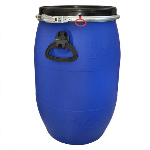 Plasteo Regentonne »Wilai Set: 2 x 60 Liter Deckelfass Weithalsfass mit