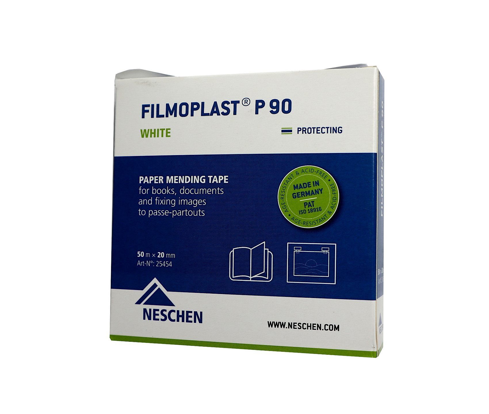 White 2 Filmoplast Neschen x Klebeband m P - 50 Neschen cm 90