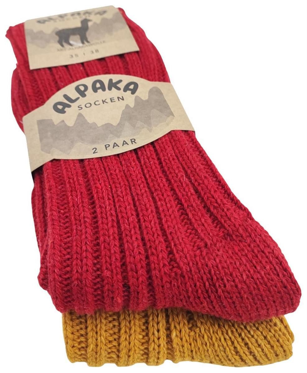 EloModa Thermosocken 2 Paar Alpaka Socken günstig online kaufen