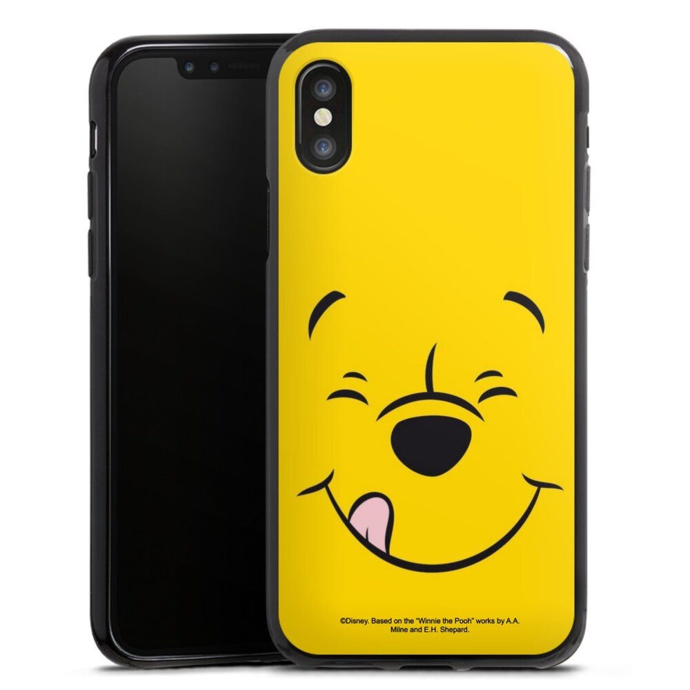 DeinDesign Handyhülle Winnie Puuh Offizielles Lizenzprodukt Disney Puuh Closeup, Apple iPhone X Silikon Hülle Bumper Case Handy Schutzhülle