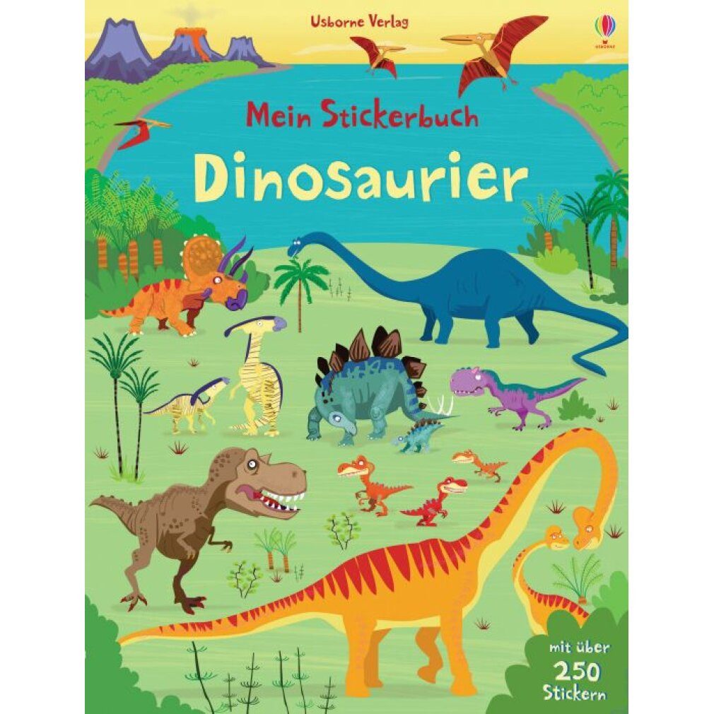 Usborne Verlag Etiketten Usborne Mein Stickerbuch Dinosaurier, 1 St