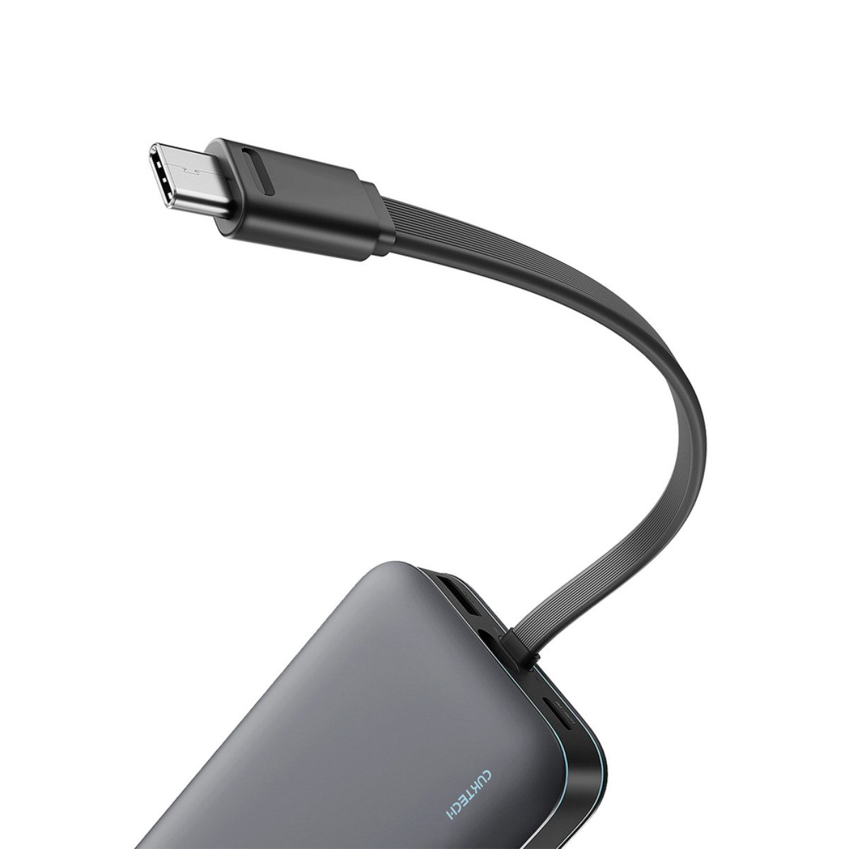 Cuktech LPB200N Powerbank 20000 mAh (5, 9, 12, 15 V), 40W Schnellladen mit integriertem USB-C Kabel und Display