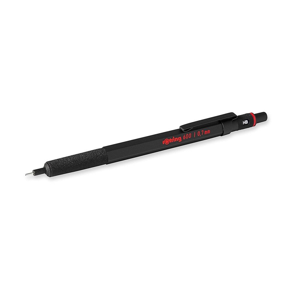 ROTRING ROTRING Feinminenstift 600 0,7mm, schwarz - Stift Kopfhörer (Präziser 0,7mm Feinminenstift, Ergonomisches Design für Komfort)