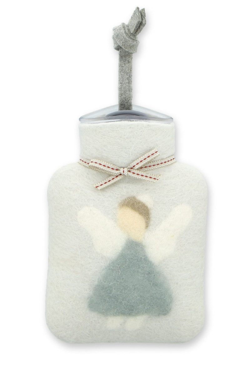 Dorothee Lehnen Wärmflasche Mini-Wärmflasche - SCHUTZENGEL - eisgrau