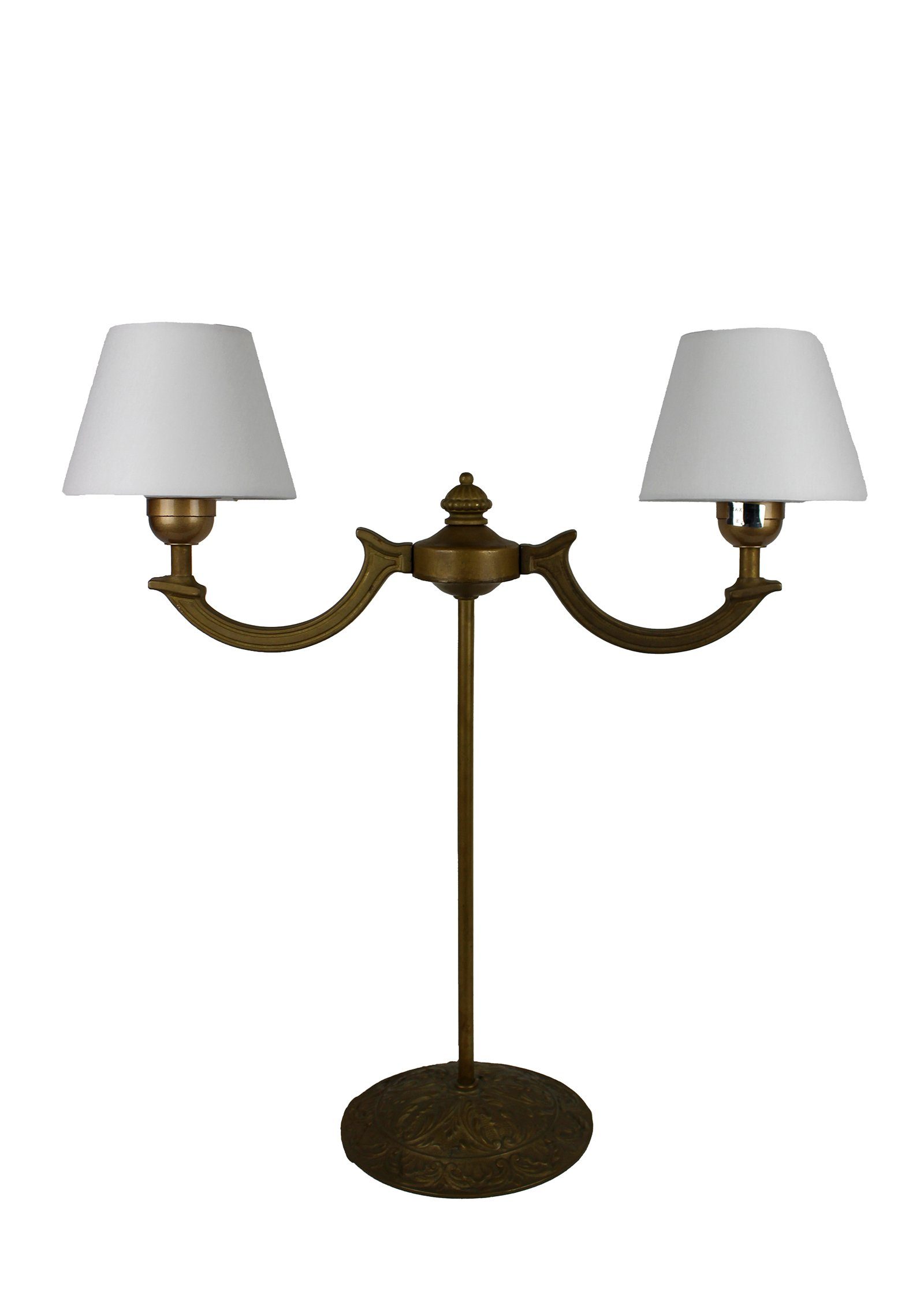 Signature Home Collection Tischleuchte Tischlampe mehrflammig Altmessing mit Armen klassisch goldfarben, ohne Leuchtmittel, warmweiß, hadngefertigt in Italien