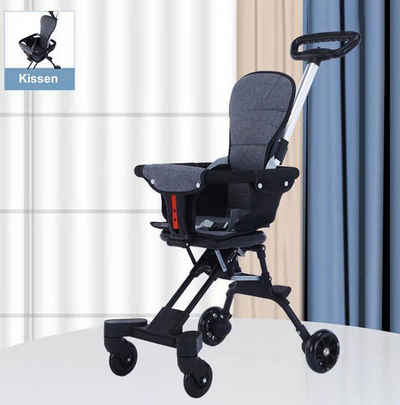 TPFLiving Kinder-Buggy Kinderwagen Baby Buggy ultraleicht und klappbar mit Sitzkissen, Kinderbuggy mit Sitzkissen, der sich mit einem Handgriff falten lässt