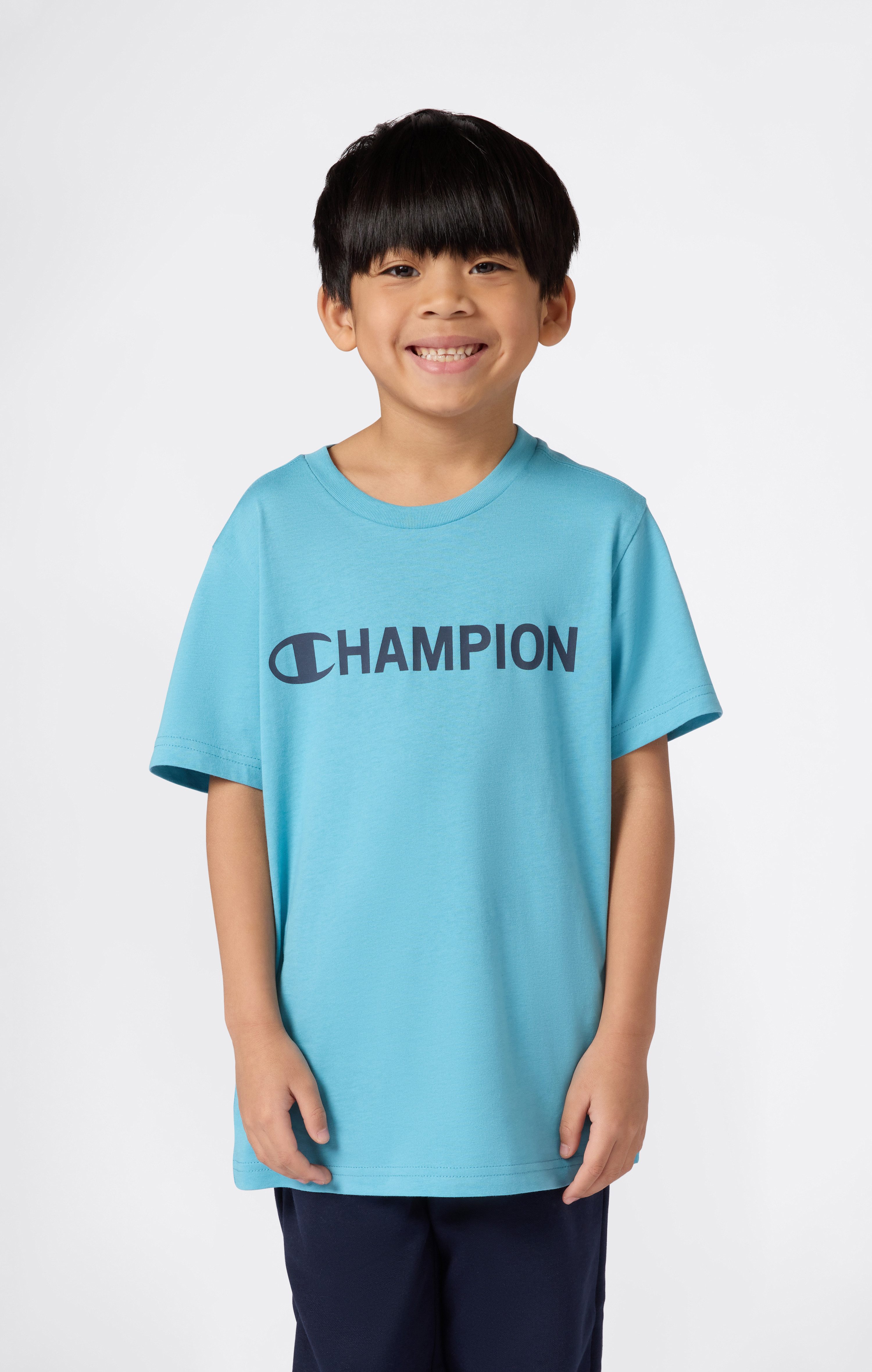Champion T-Shirt SPORTWEAR T-SHIRT Standard Fit für Kinder und Jugendliche, Kurzarmdesign, aus Baumwolle, Standard Fit