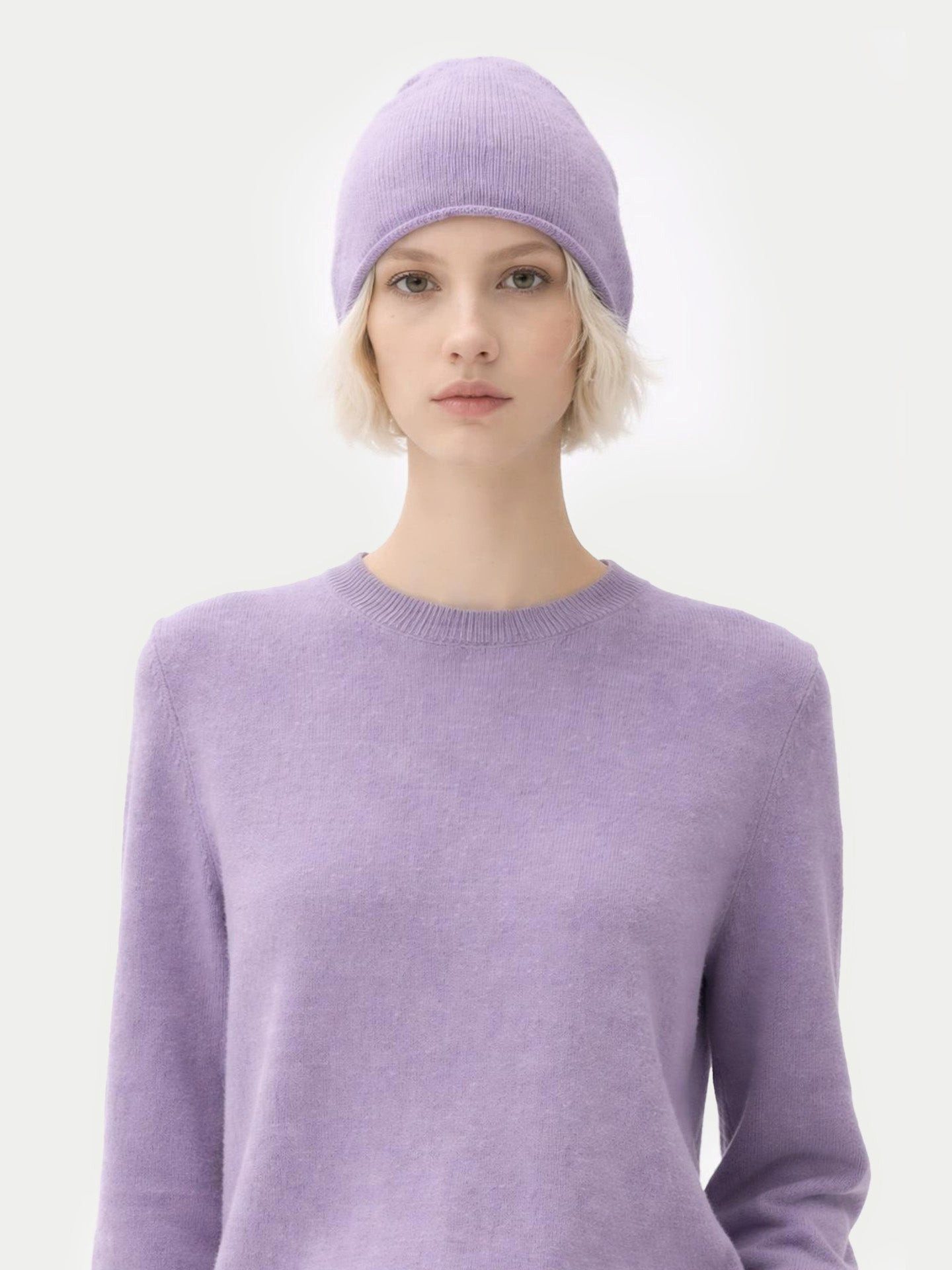 GOBI Cashmere Rundhalspullover 99€ Kaschmir-Set aus Pullover und Mütze günstig online kaufen