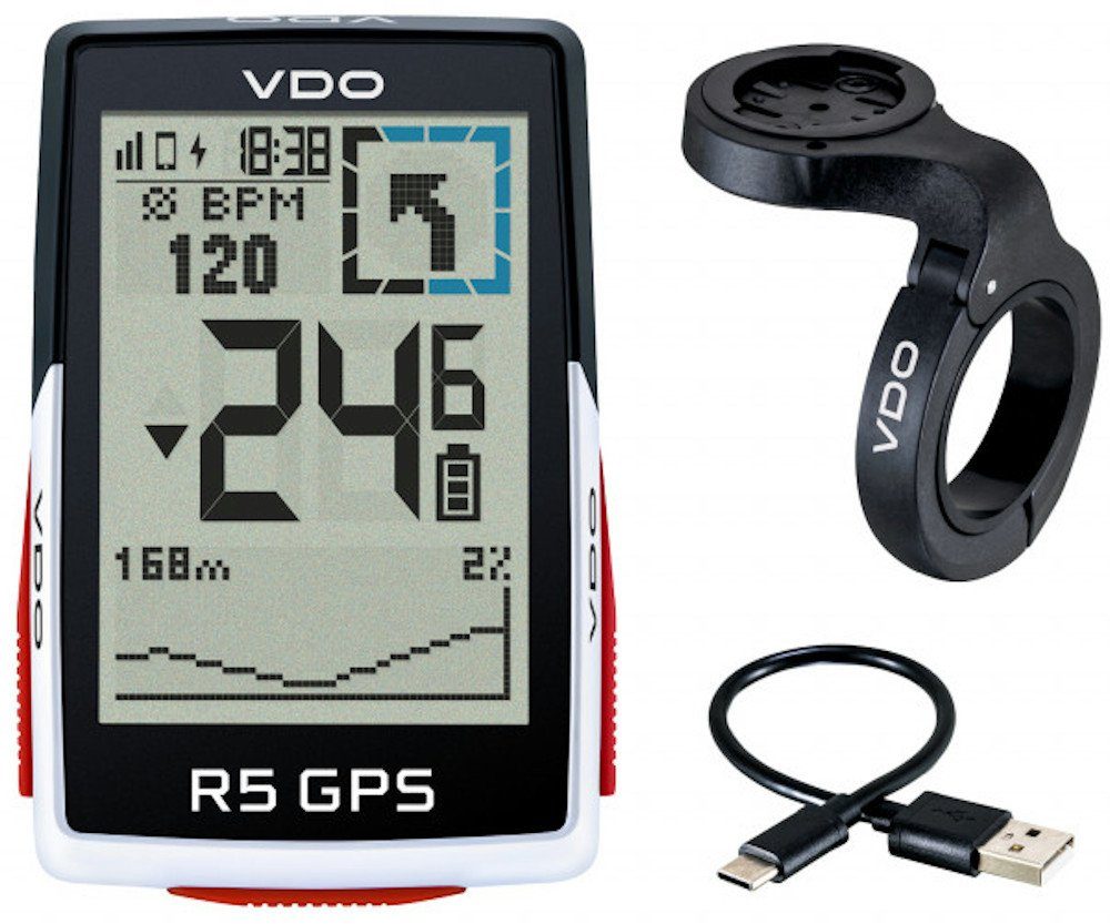 VDO Fahrradcomputer R5 GPS Fahrradtacho Biketacho Radcomputer 601683