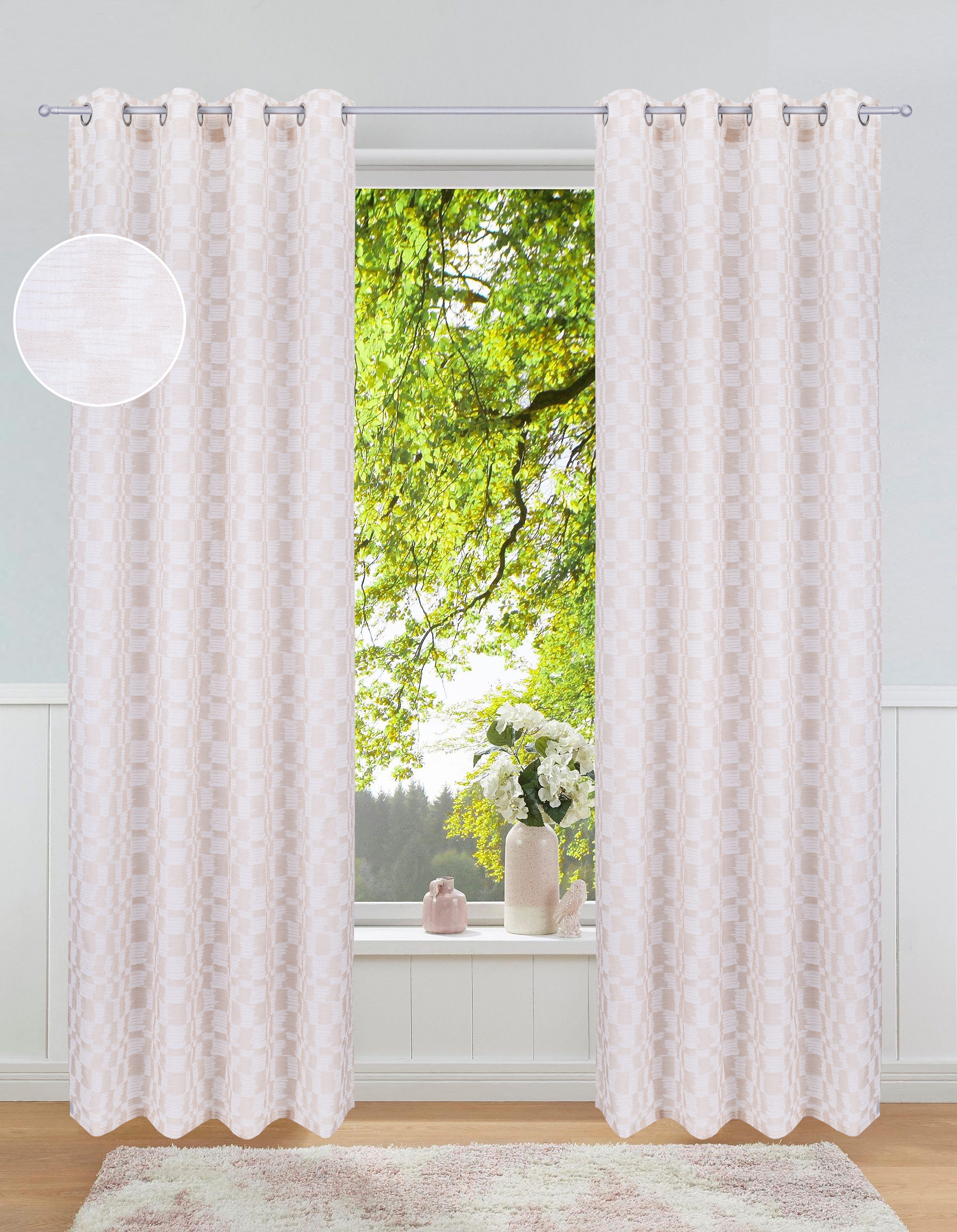 OTTO home Gardine Amani (1 St), Ösen, transparent