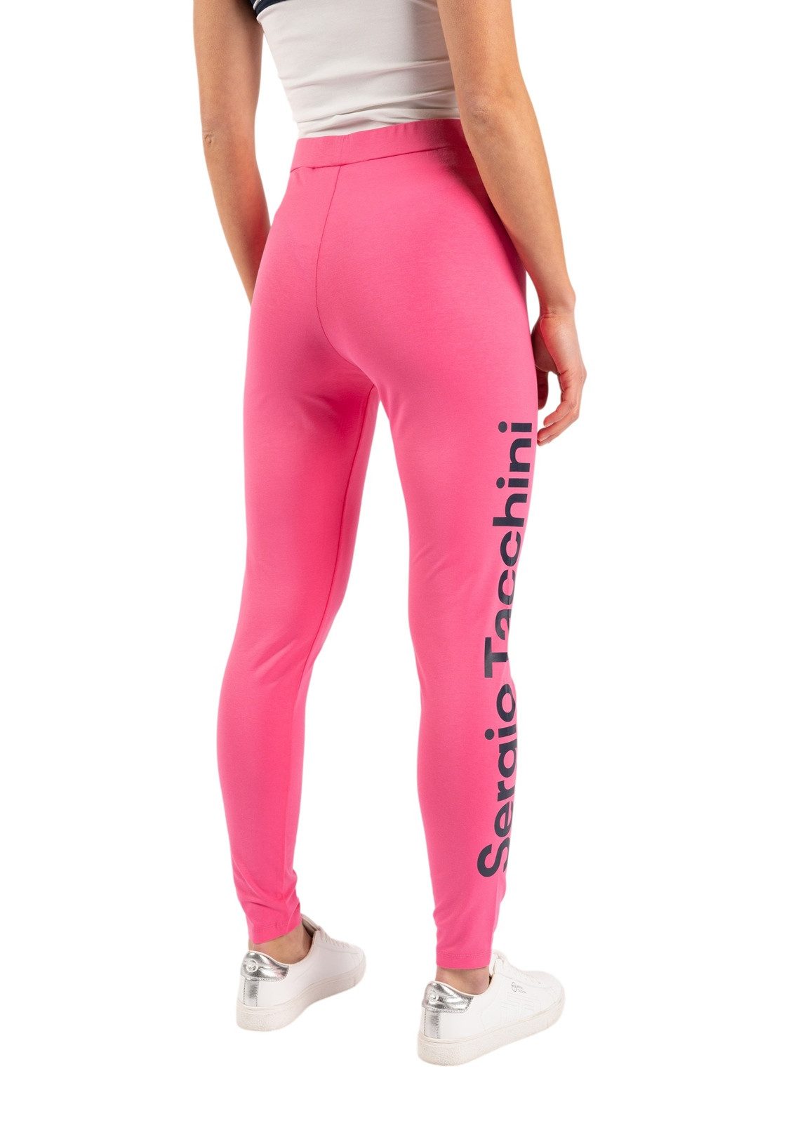 Sergio Tacchini Leggings Leggings Sergio Tacchini Nanga (1-tlg) Großer Sergio-Tacchini-Logoprint am Bein