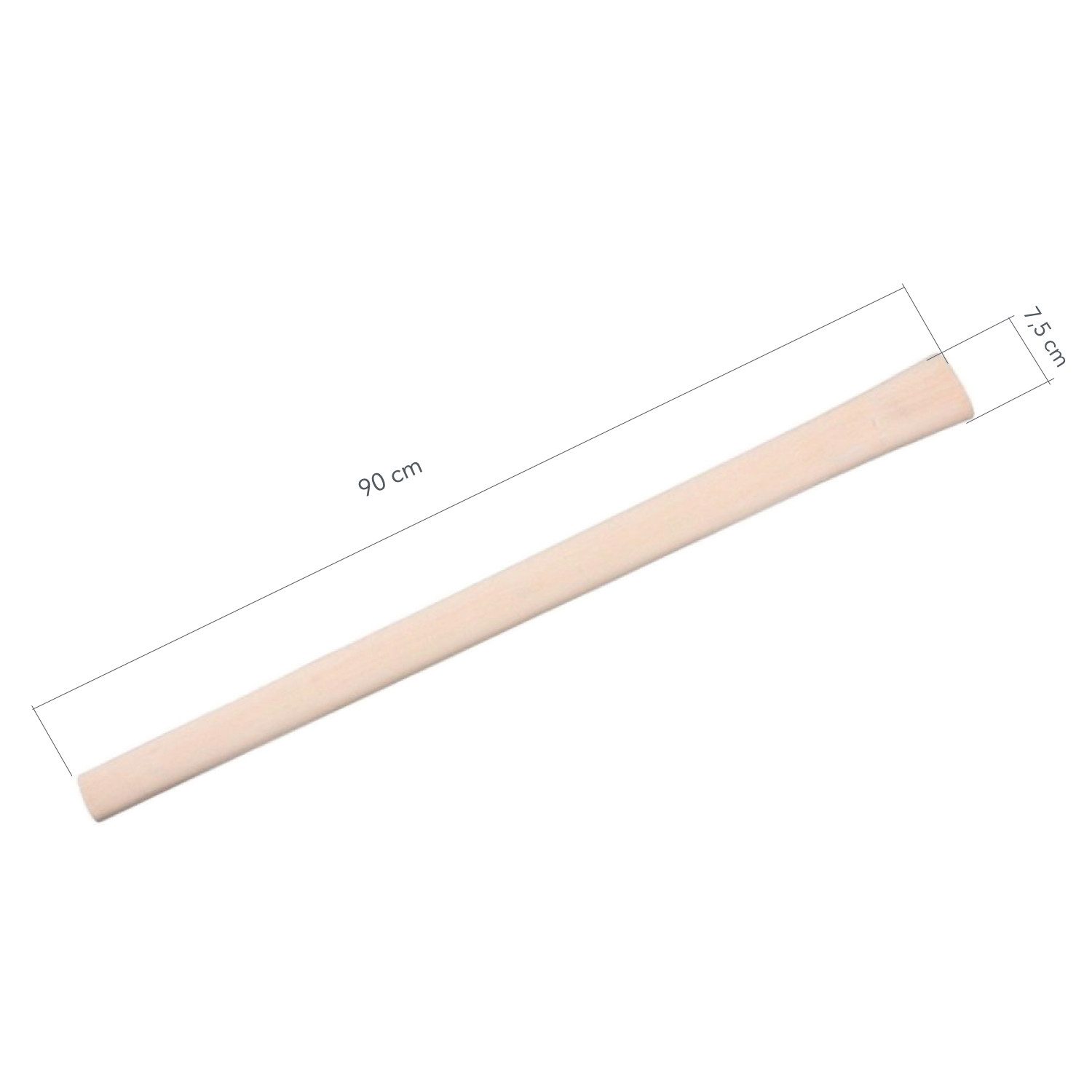 TRIZERATOP Stiel Kreuzhackenstiel Spitzhackenstiel 90 cm für 2 bis 3,5kg, stabil