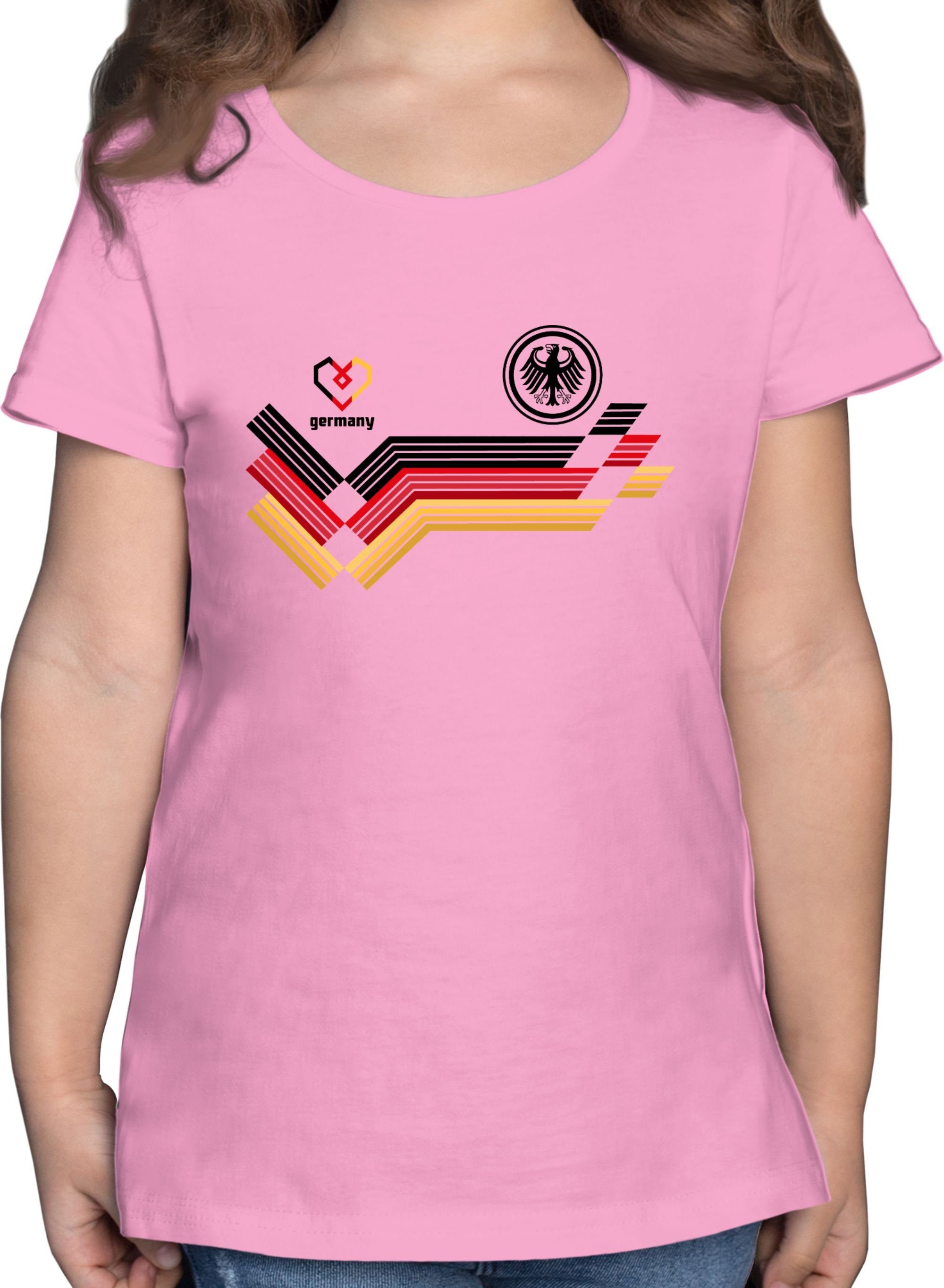 Shirtracer TShirt »Deutschland Trikot Fussball EM 2021 Kinder Mädchen Kinder TShirt