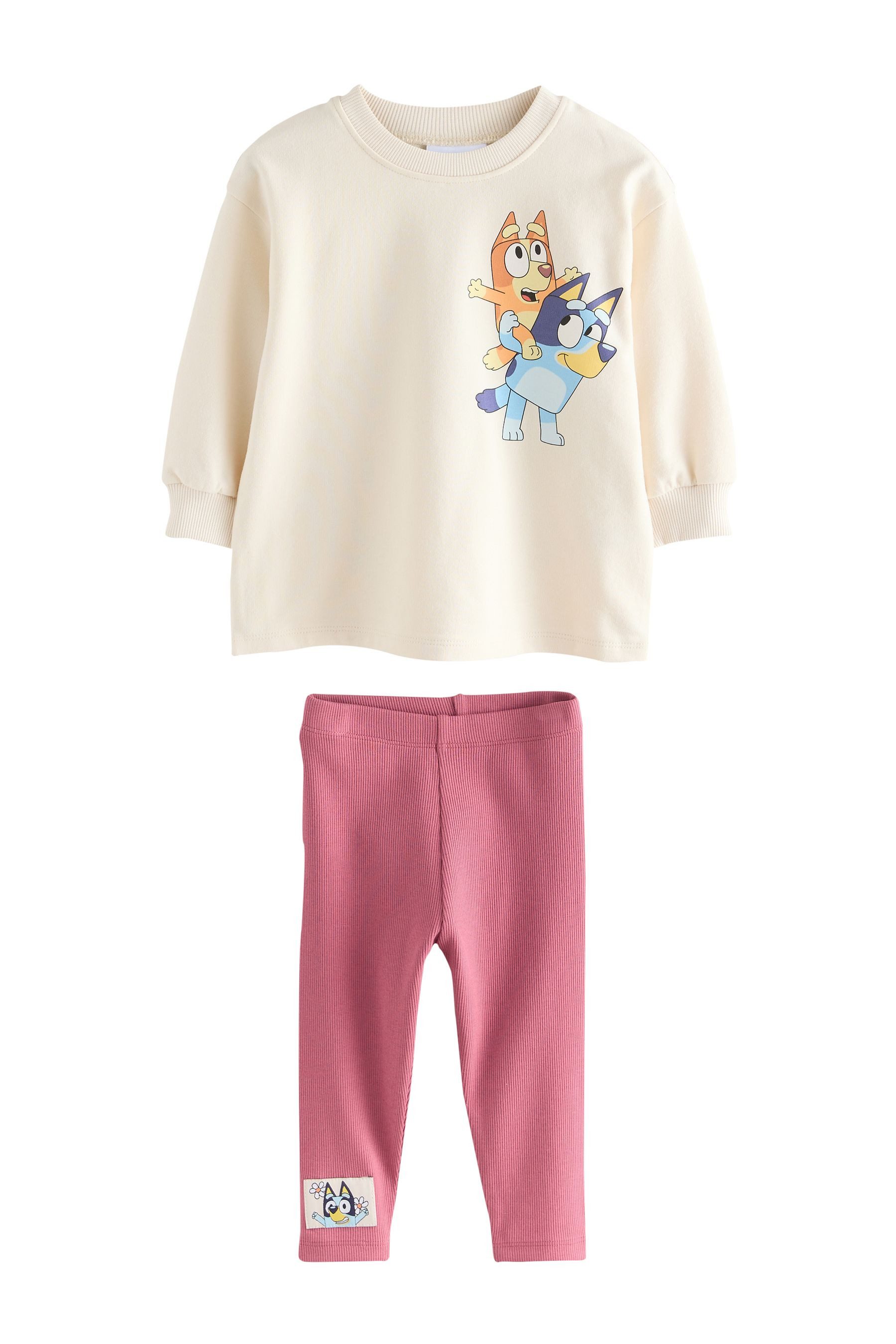 Langarmshirt & Leggings Bluey Langarmoberteil und Leggings im Set