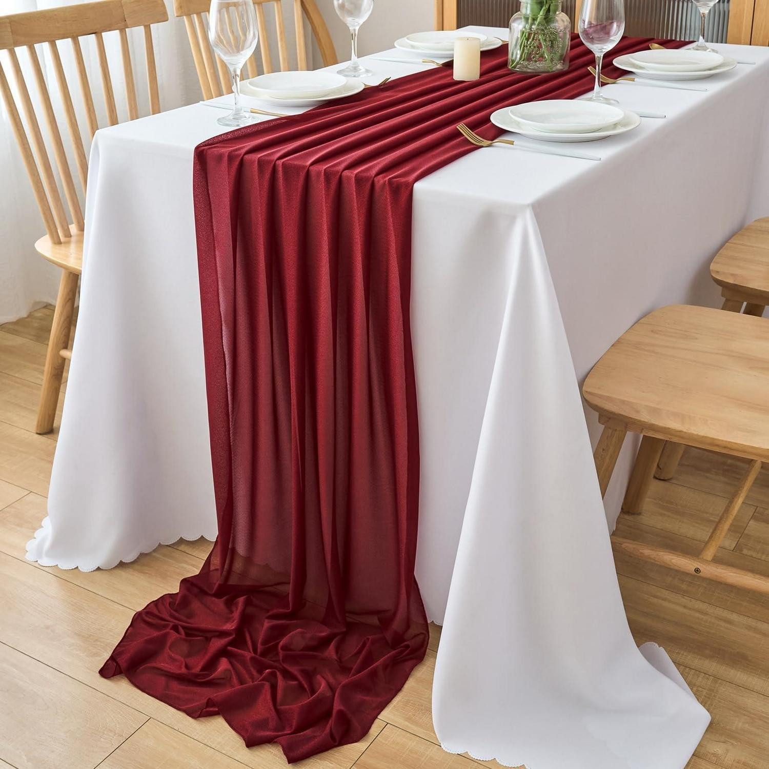 Weinrote Tischläufer online kaufen