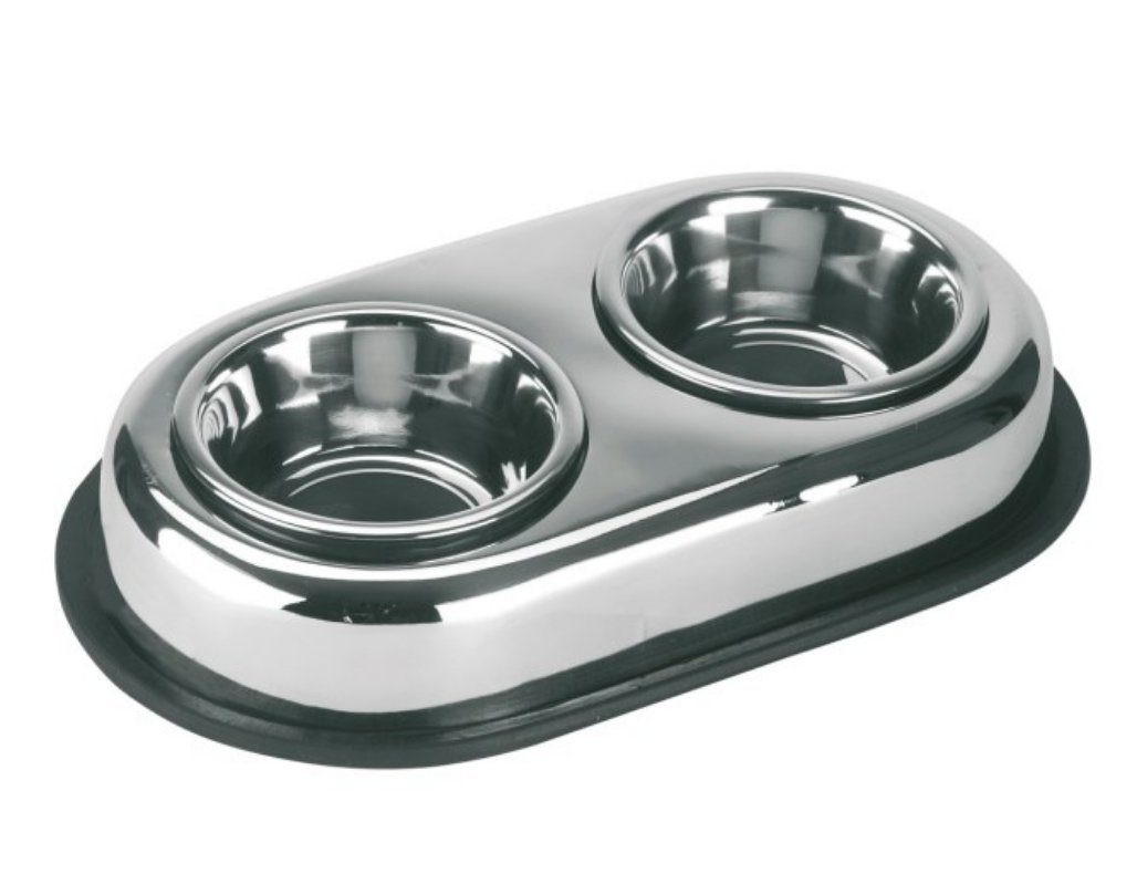 Napf Edelstahlnapf Duo 2 x 450 ml 83411