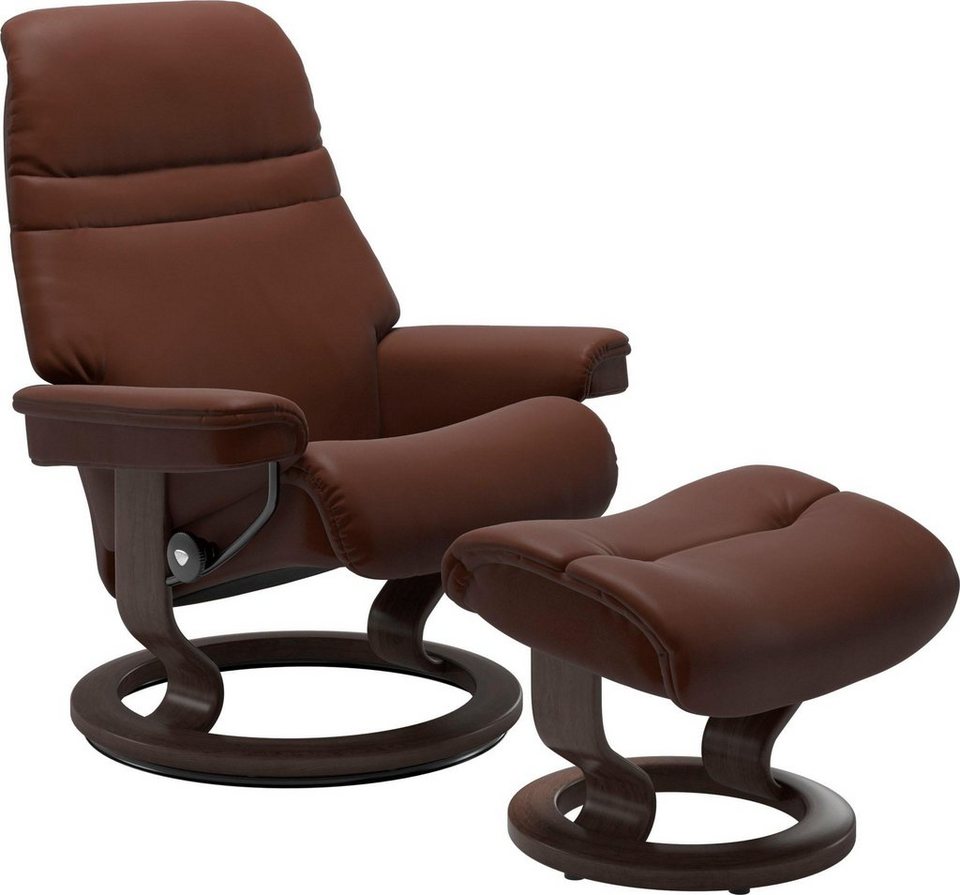 Stressless® Relaxsessel Sunrise (Set, Relaxsessel mit Hocker), mit Classic  Base, Größe M, Gestell Wenge