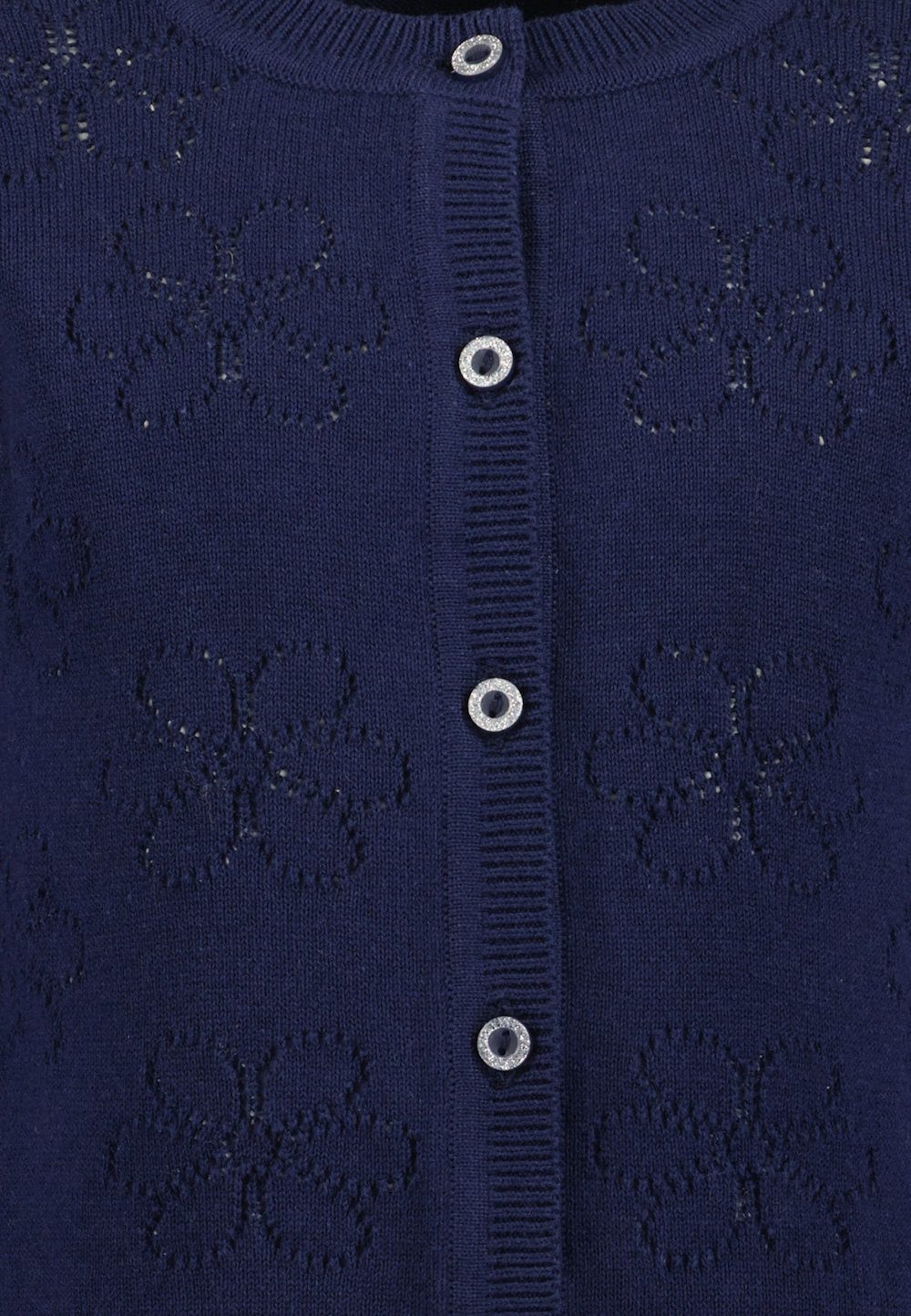 Blue Seven Strickjacke Blue Seven Mädchen Strickjacke Blume ultramarin blau (1-tlg., kein Set)
