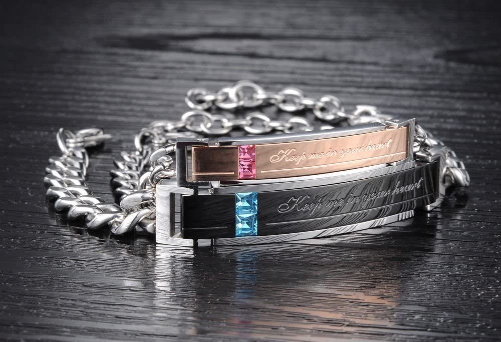 Kim Johanson Schmuckset Keep Me in Your Heart (Set, 2-tlg), mit Zirkonia, 2 Partner Armbänder – Bild 4 von 5