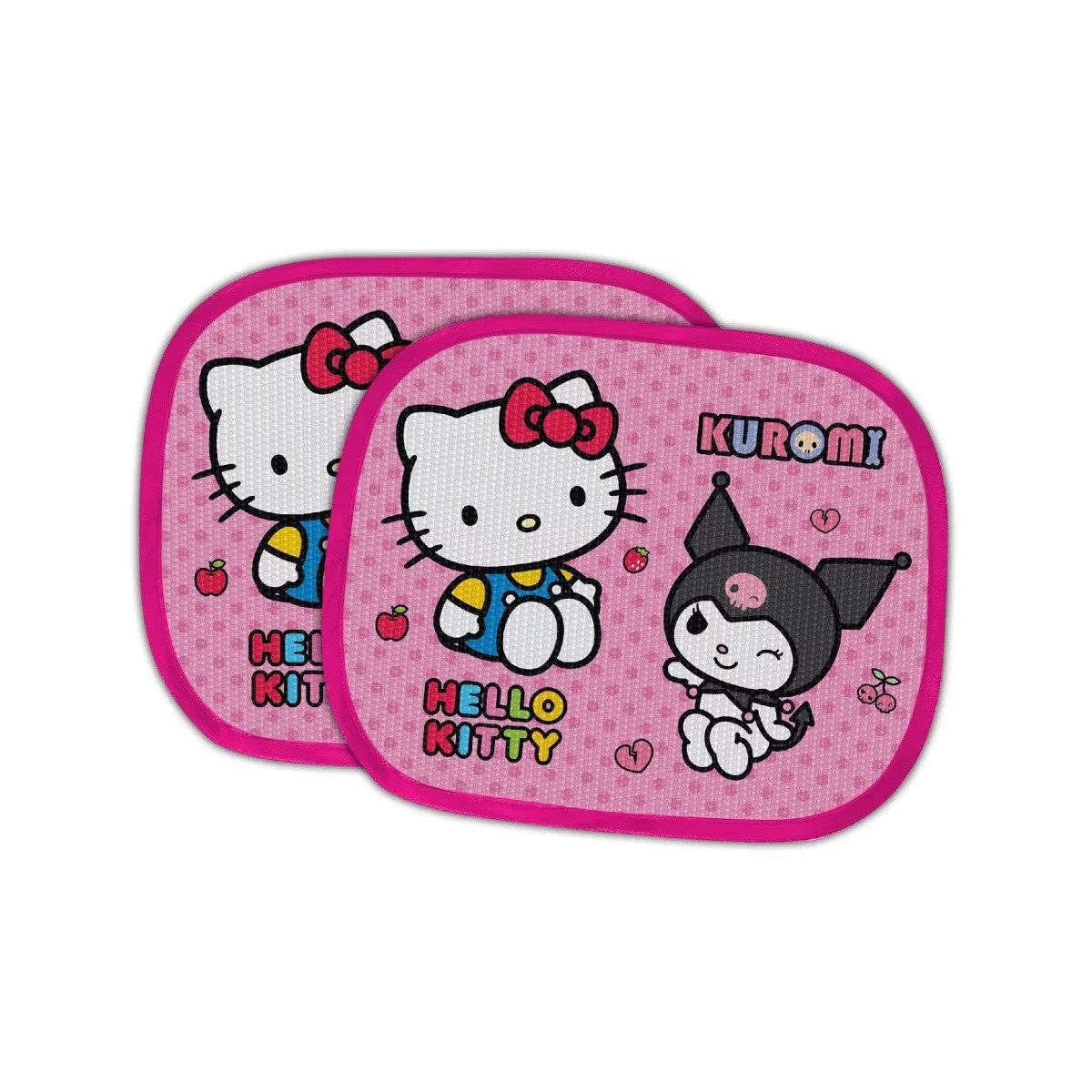 Hello Kitty Autosonnenschutz Hello Kitty Kuromi Sonnenschutz für Fenster, 2er-Set