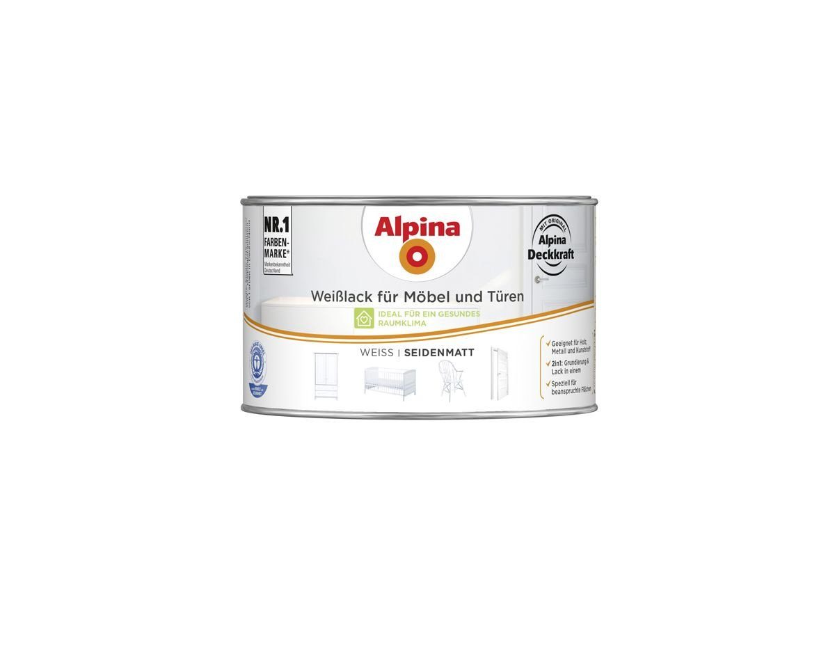 Alpina Weißlack Alpina Weißlack für Möbel & Türen 300 ml weiß