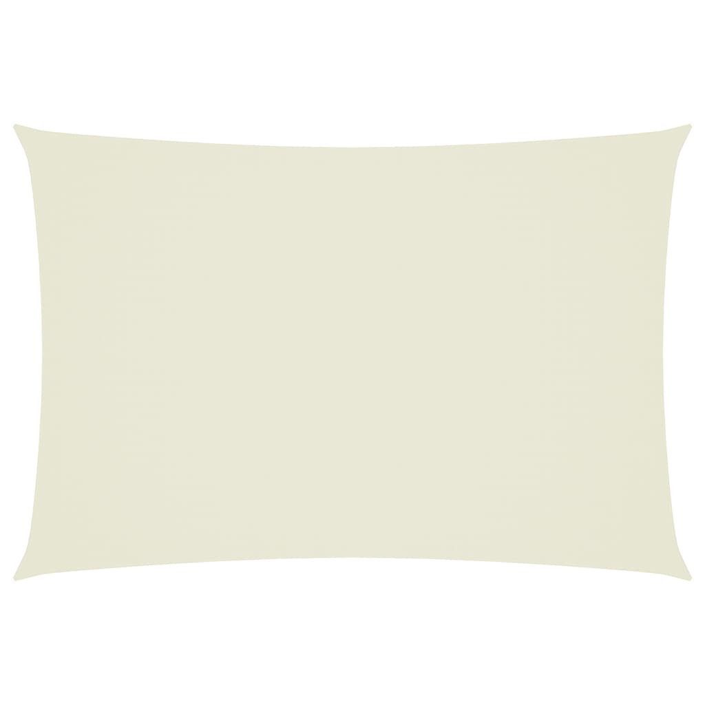 vidaXL Sonnensegel Sonnensegel Oxford-Gewebe Rechteckig 3x5 m Creme, (1-tlg)