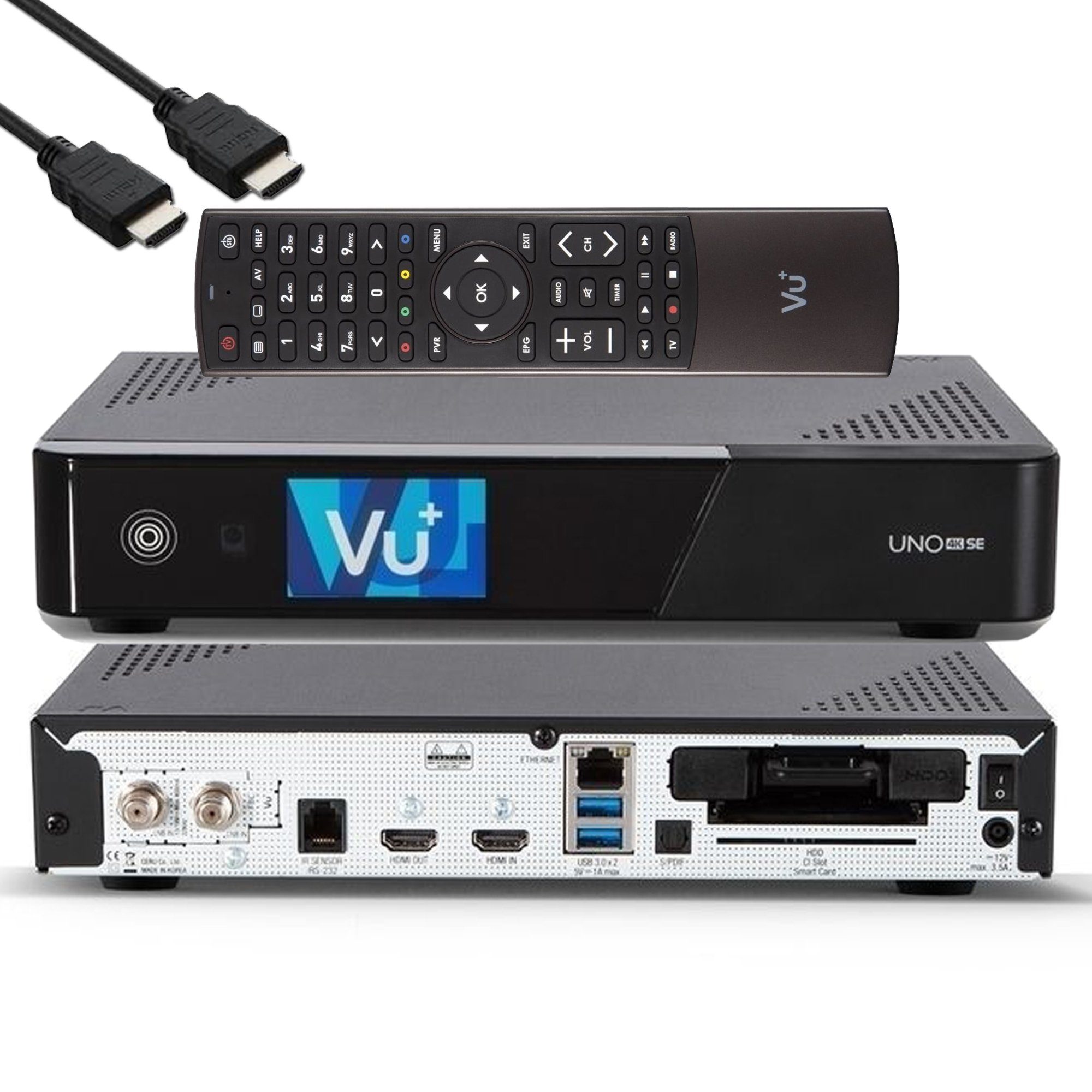 UNO Sat 1x SE VU+ 4K Linux E2 FBC DVB-S2 SAT-Receiver Twin Tuner Receiver VU+ UHD HDR -